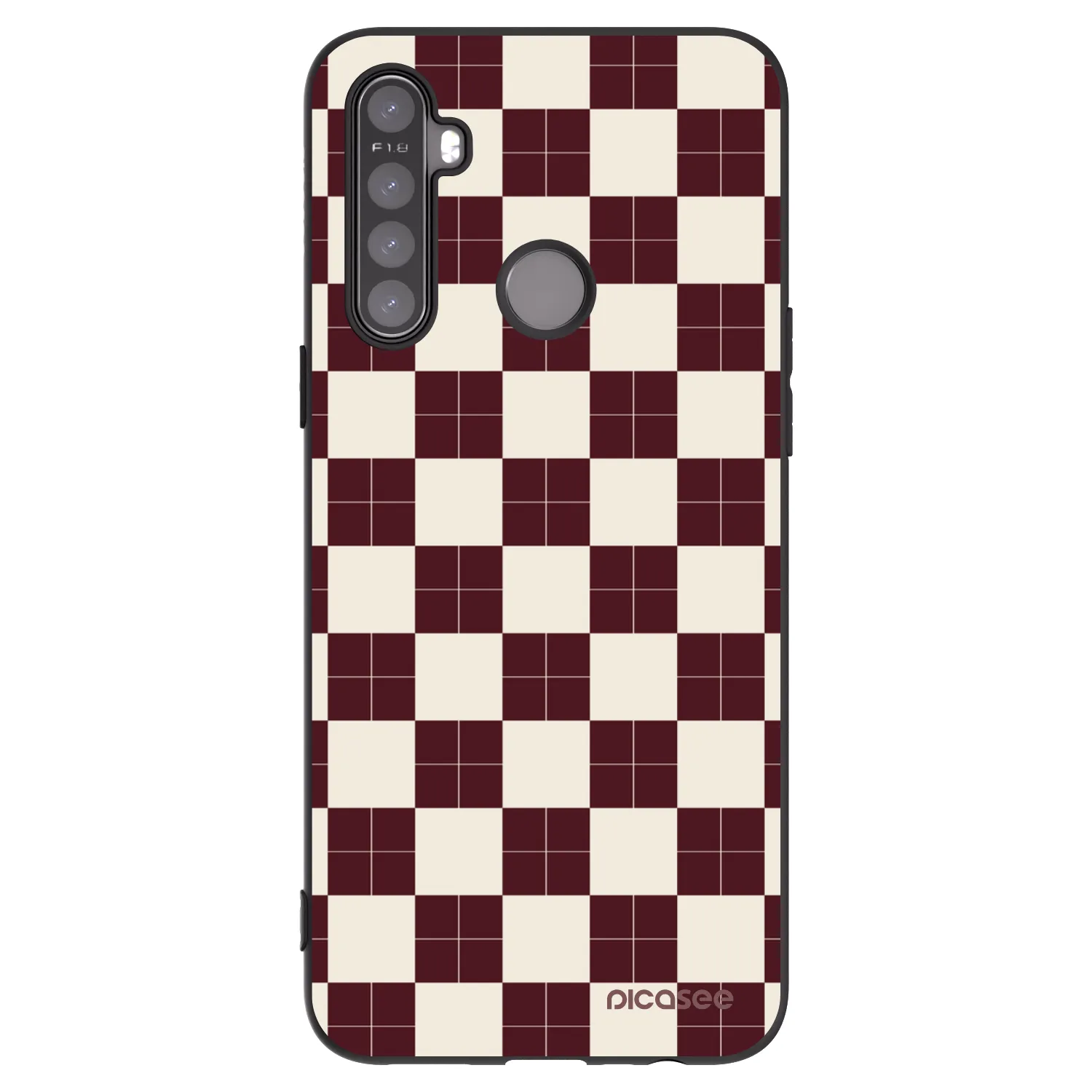 Picasee silikonski črni ovitek za Realme 6i - Checked Away