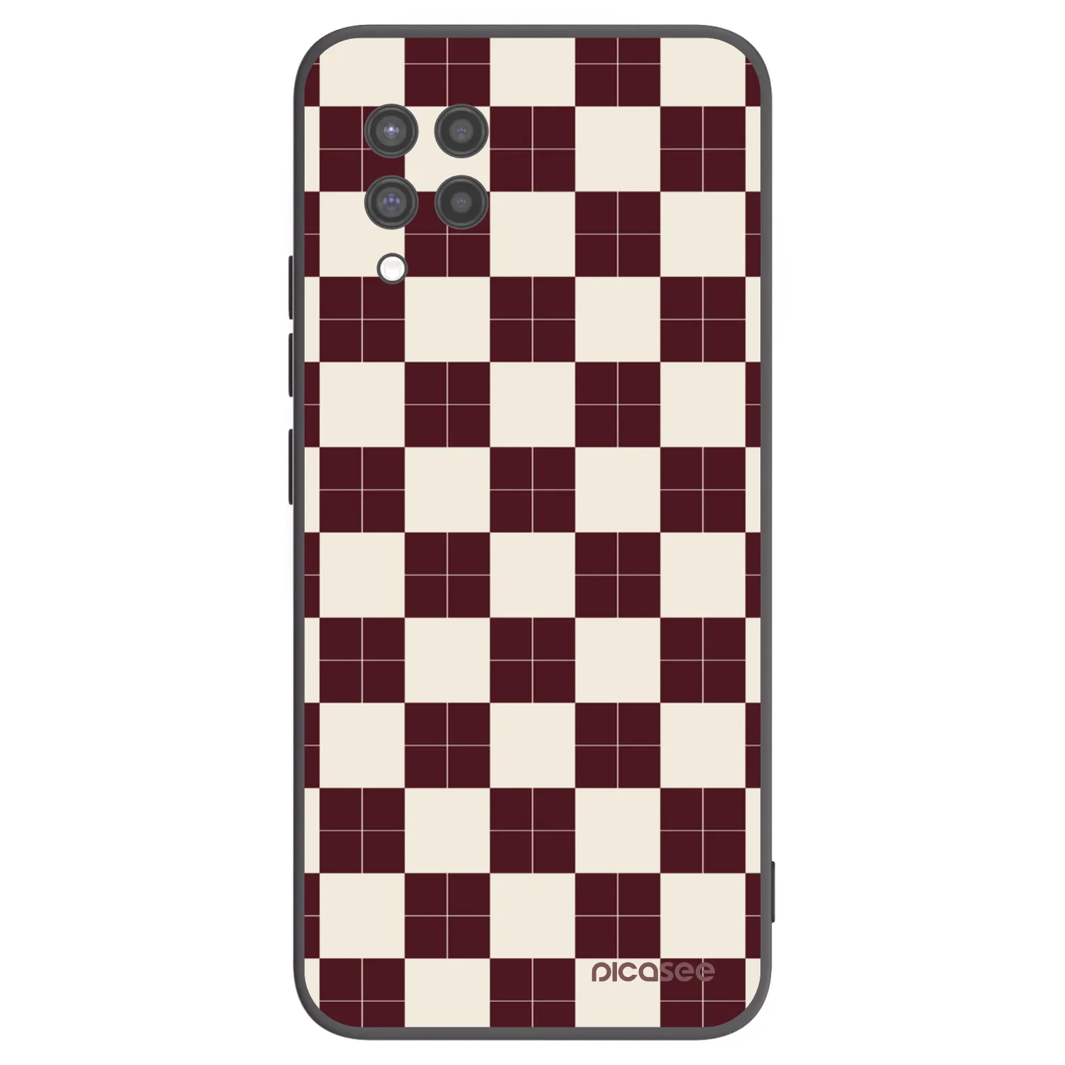 Picasee silikonski črni ovitek za Samsung Galaxy A42 A426B - Checked Away