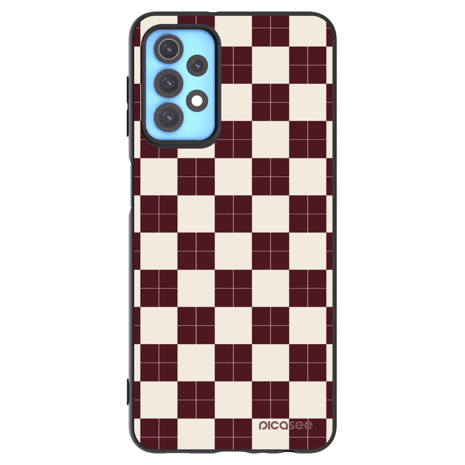 Picasee silikonski črni ovitek za Samsung Galaxy A32 4G SM-A325F - Checked Away
