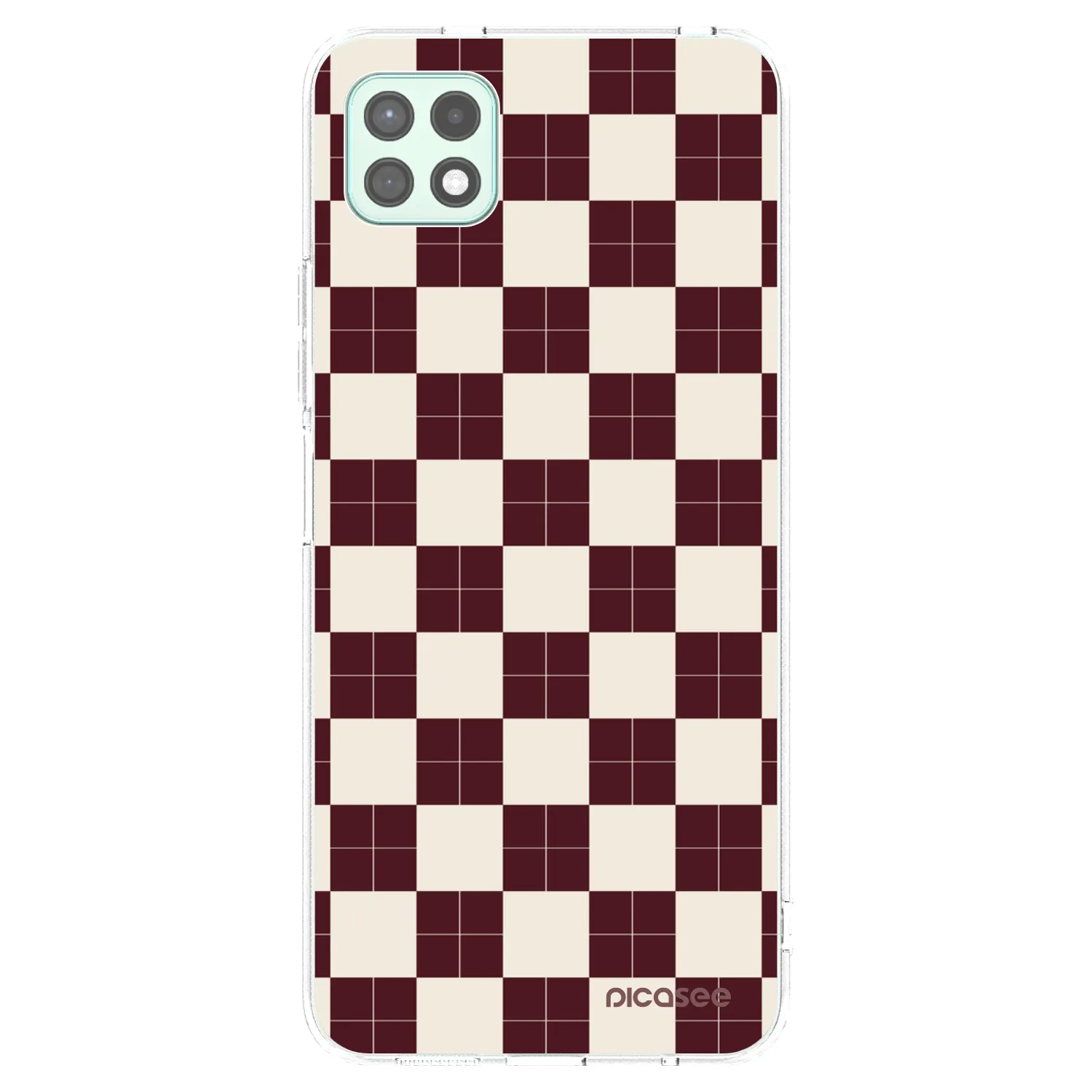 Picasee silikonski prozorni ovitek za Samsung Galaxy A22 A226B 5G - Checked Away