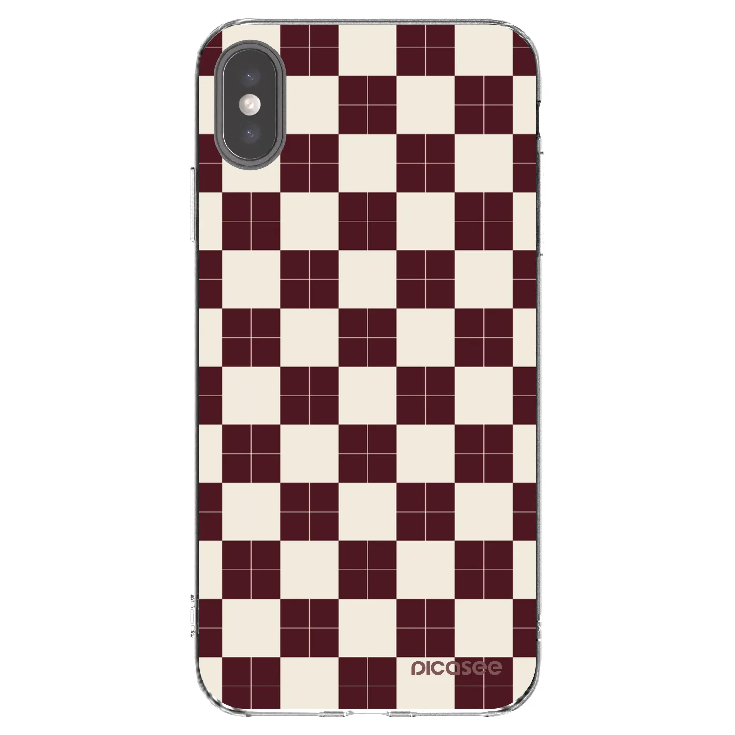 Picasee silikonski prozorni ovitek za Apple iPhone XS Max - Checked Away