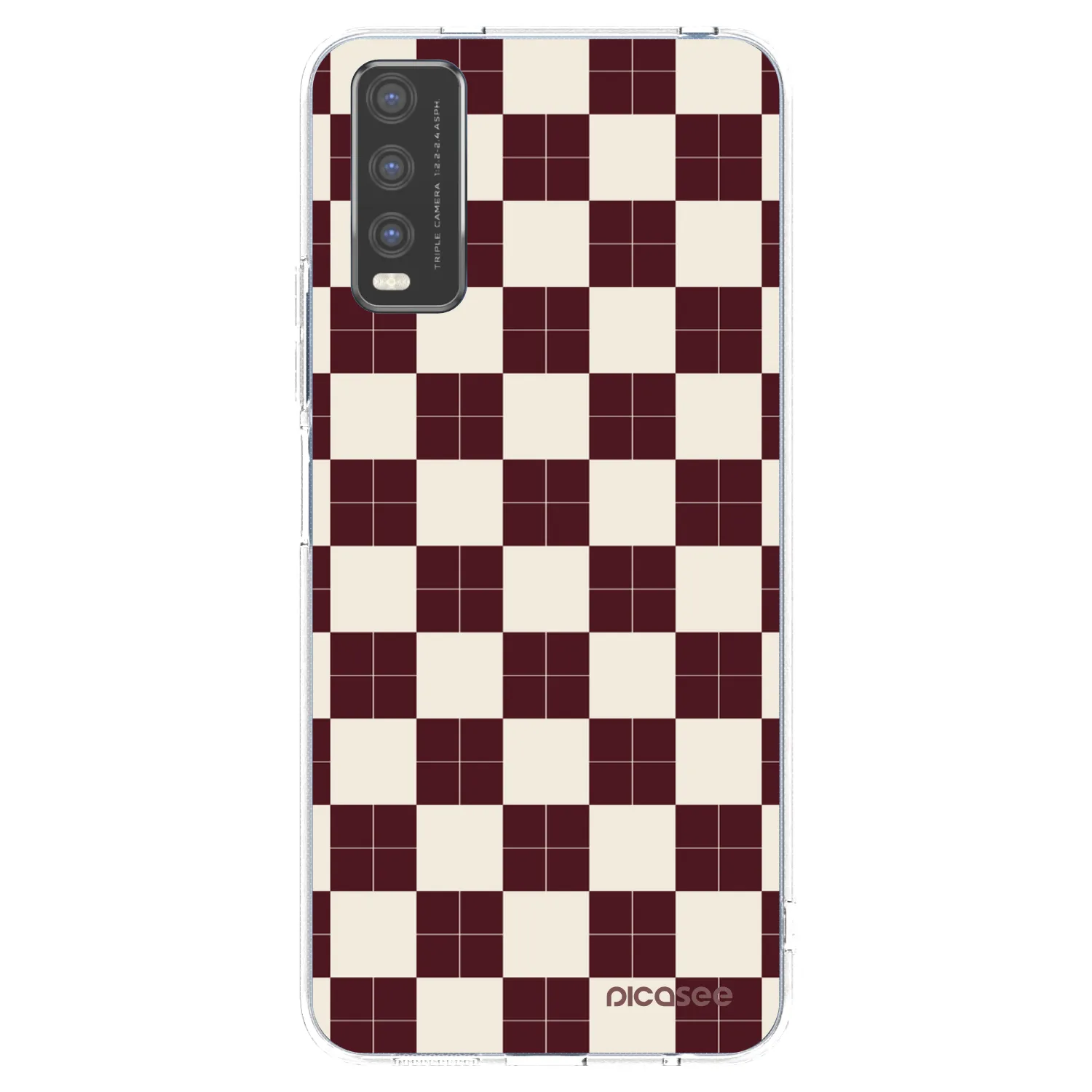 Picasee silikonski prozorni ovitek za Vivo Y20s - Checked Away