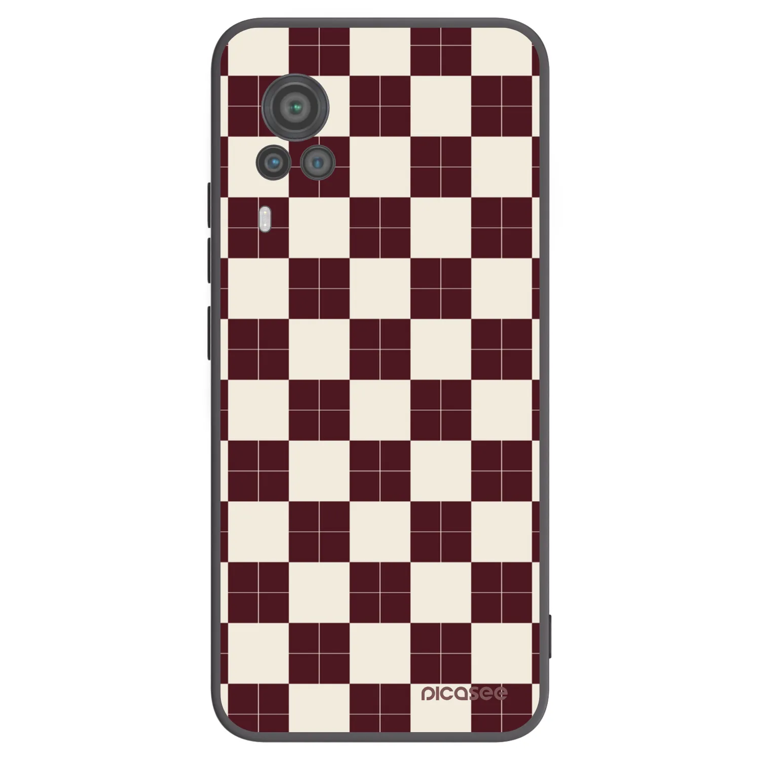 Picasee silikonski črni ovitek za Vivo X60 Pro 5G - Checked Away