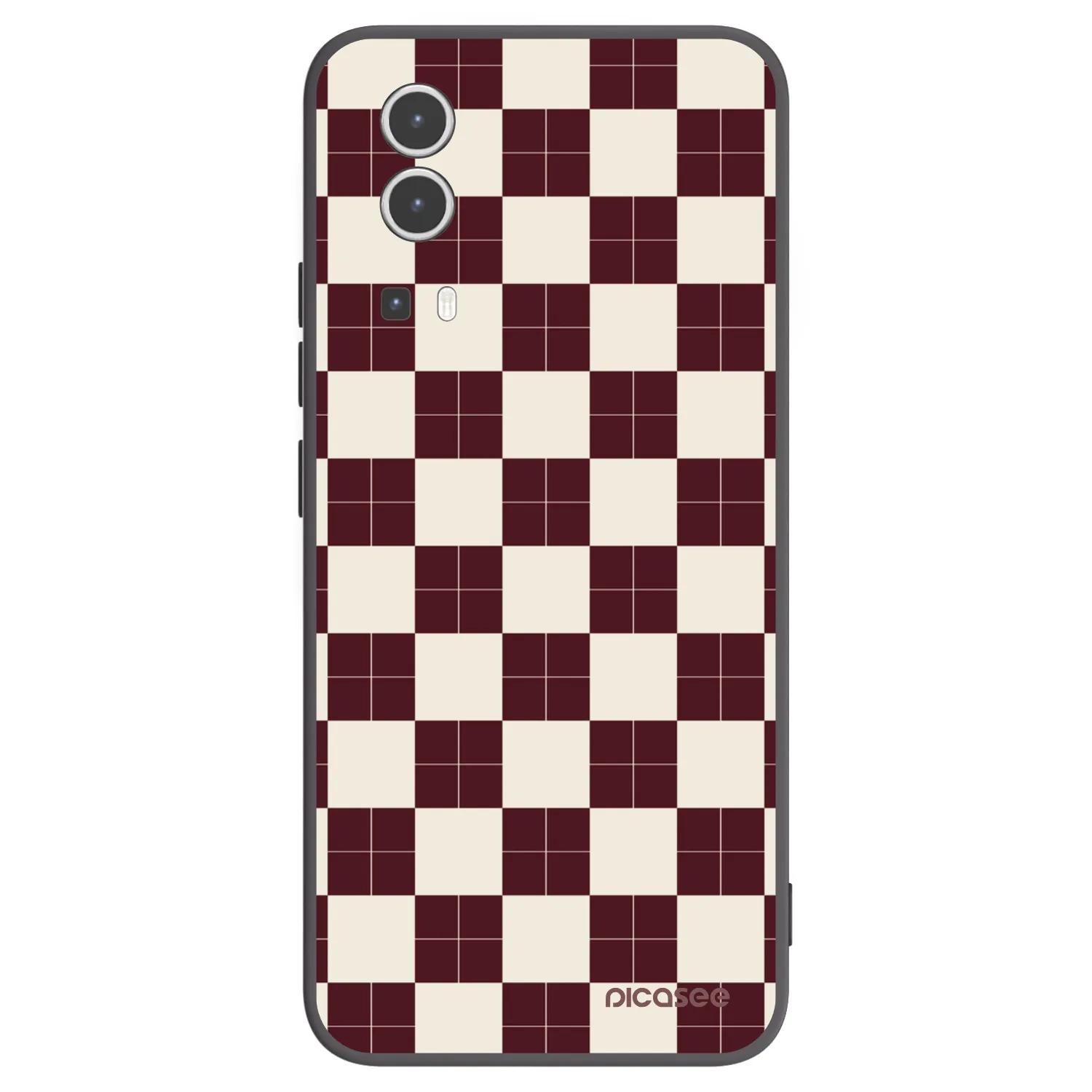 Picasee silikonski črni ovitek za Vivo Y72 5G - Checked Away