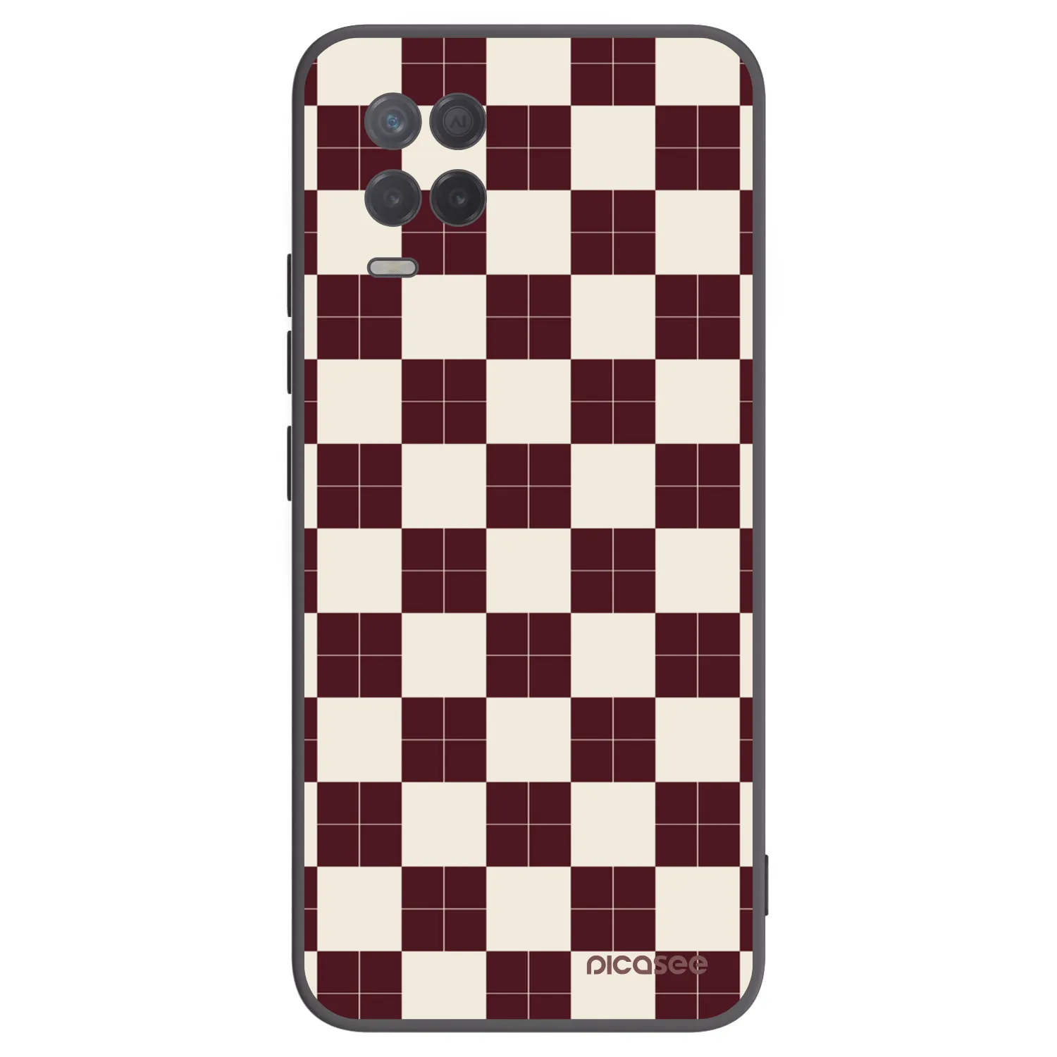 Picasee silikonski črni ovitek za Realme 8 5G - Checked Away