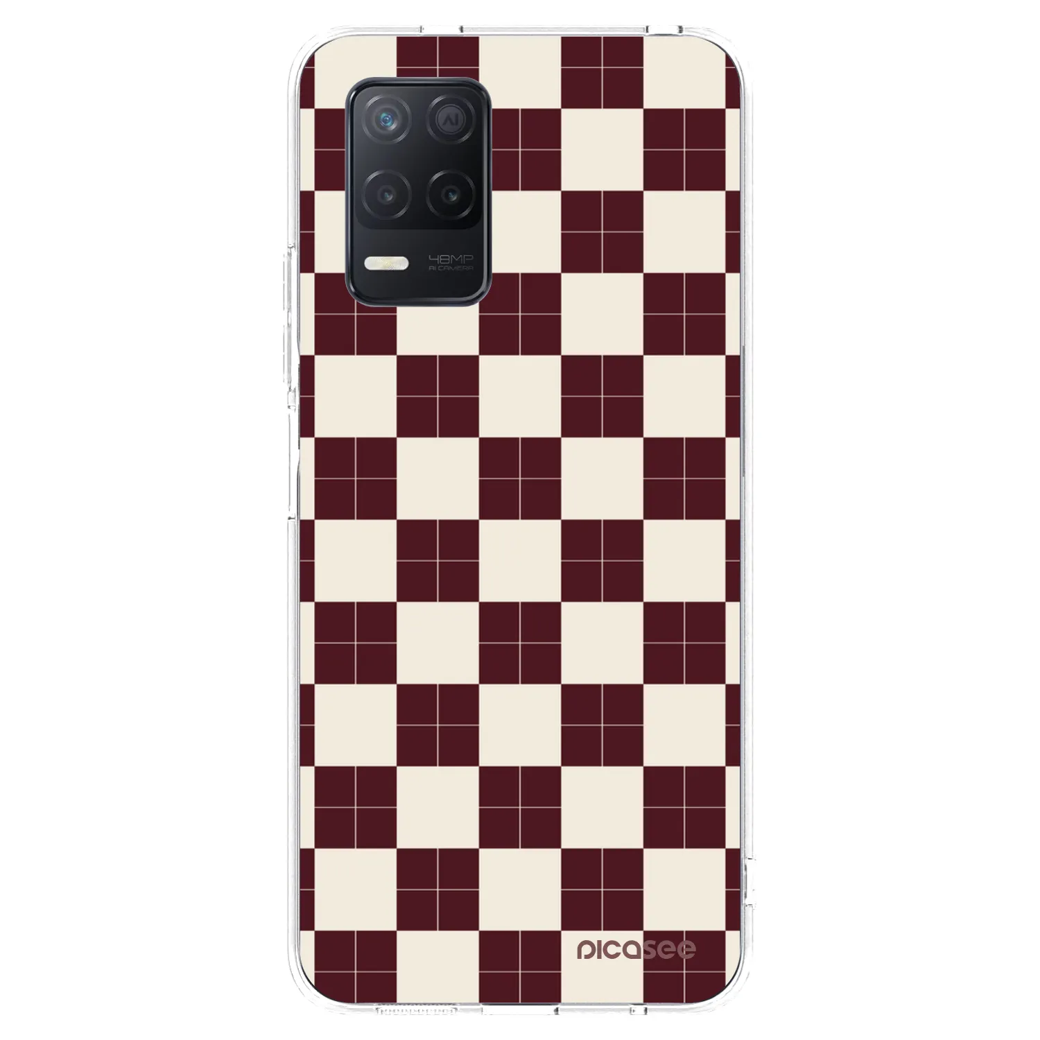 Picasee silikonski prozorni ovitek za Realme 8 5G - Checked Away