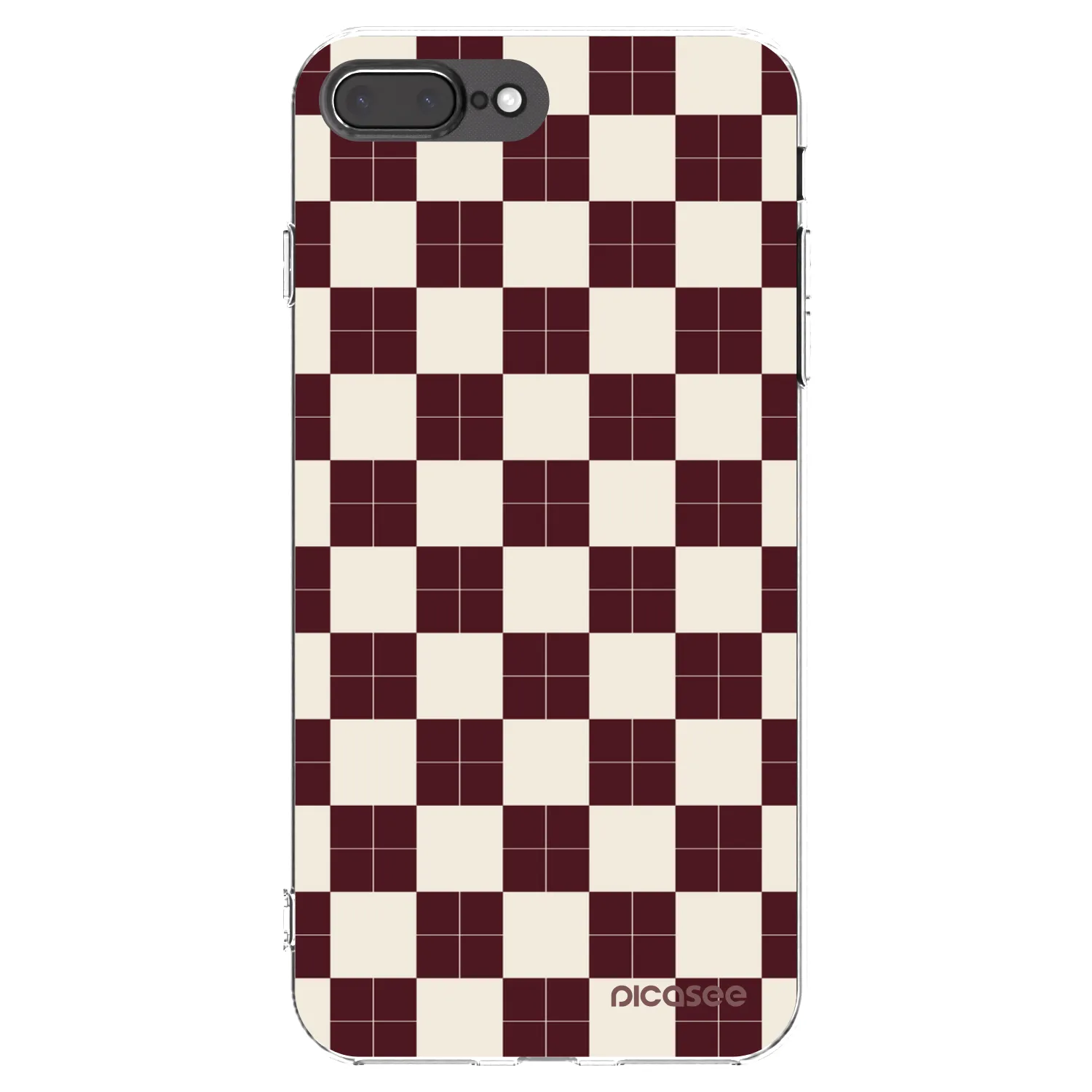Picasee silikonski prozorni ovitek za Apple iPhone 7 Plus - Checked Away