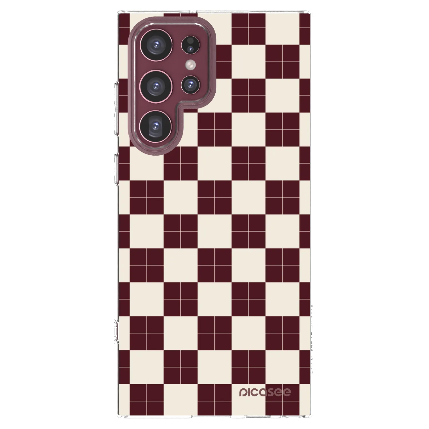 Picasee silikonski prozorni ovitek za Samsung Galaxy S22 Ultra 5G - Checked Away