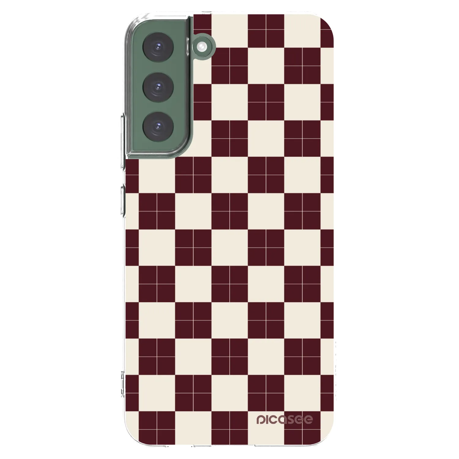 Picasee silikonski prozorni ovitek za Samsung Galaxy S22+ 5G - Checked Away