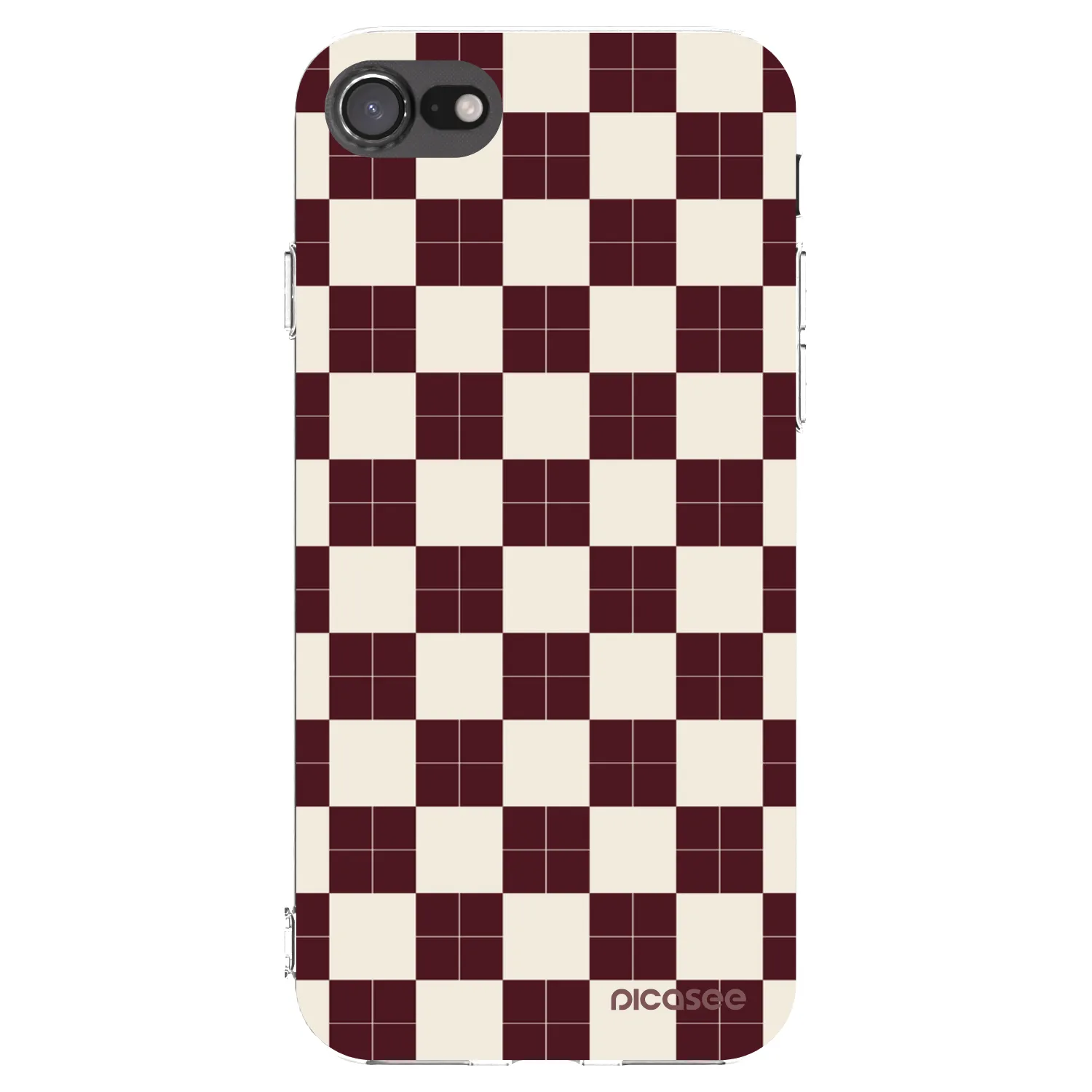 Picasee silikonski prozorni ovitek za Apple iPhone SE 2022 - Checked Away