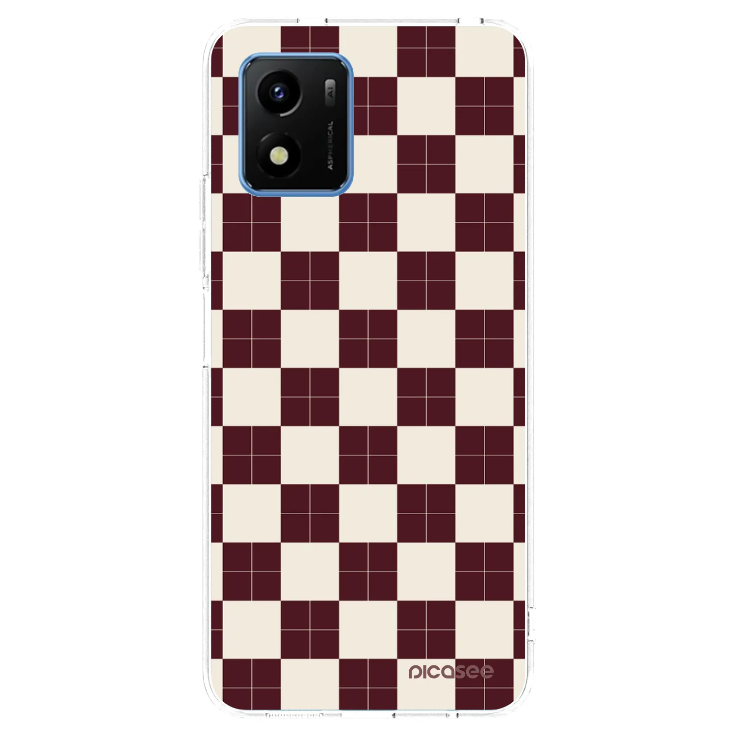 Picasee silikonski prozorni ovitek za Vivo Y01 - Checked Away