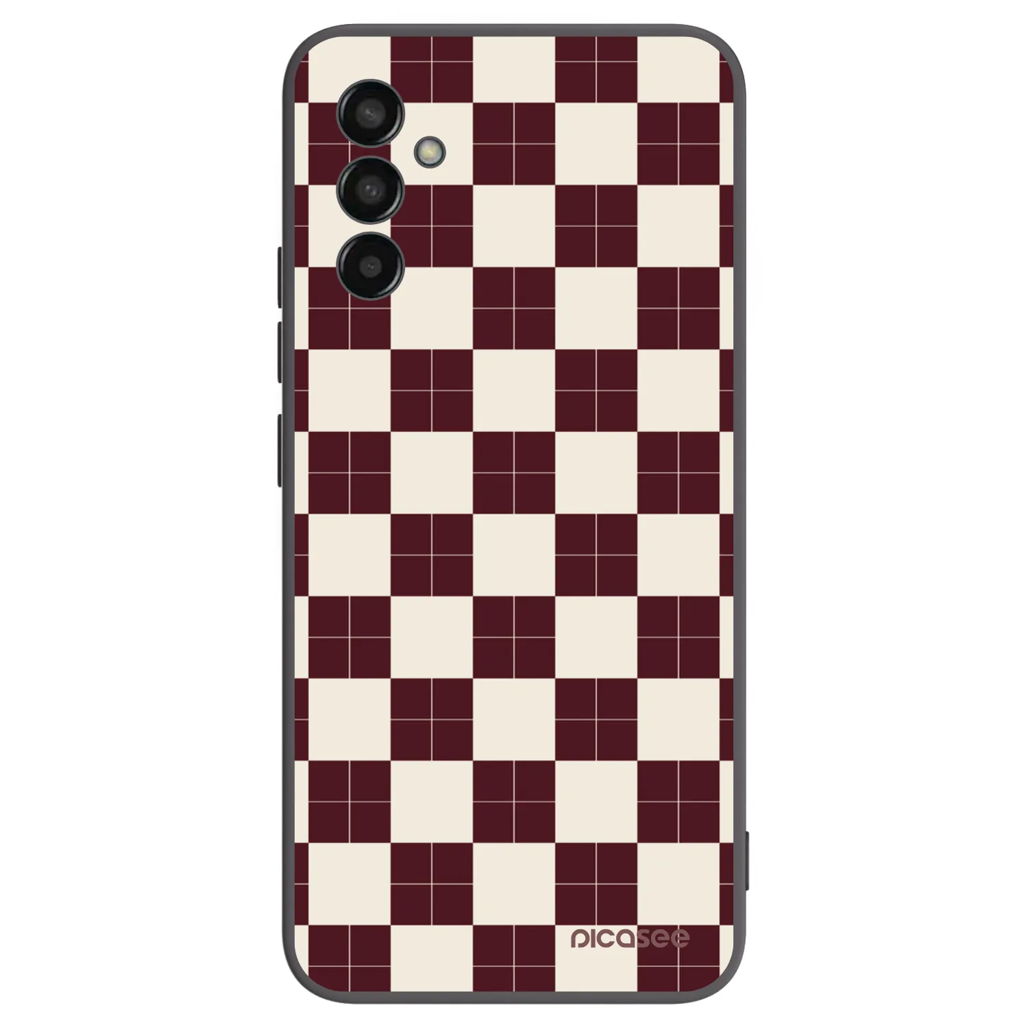 Picasee silikonski črni ovitek za Samsung Galaxy M13 M135F - Checked Away