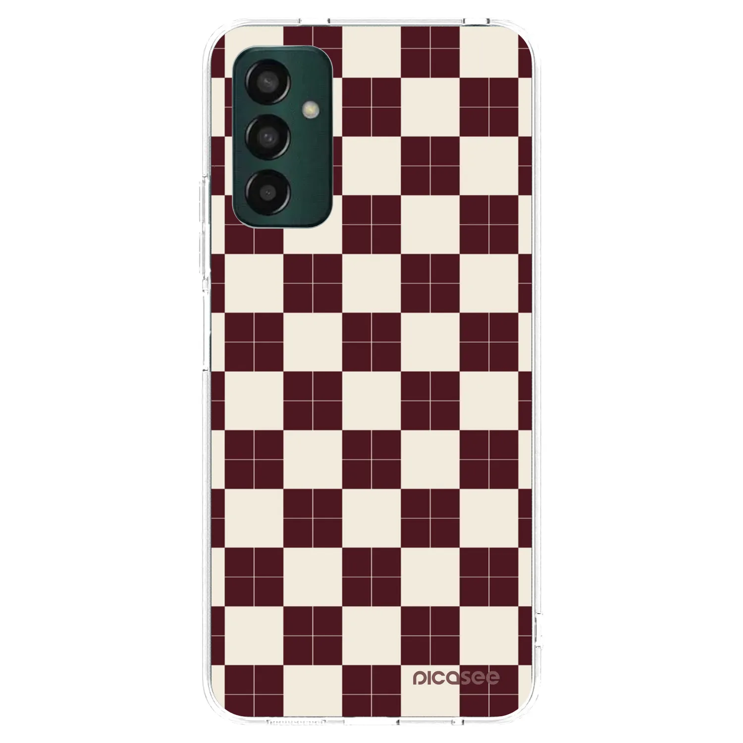Picasee silikonski prozorni ovitek za Samsung Galaxy M13 M135F - Checked Away