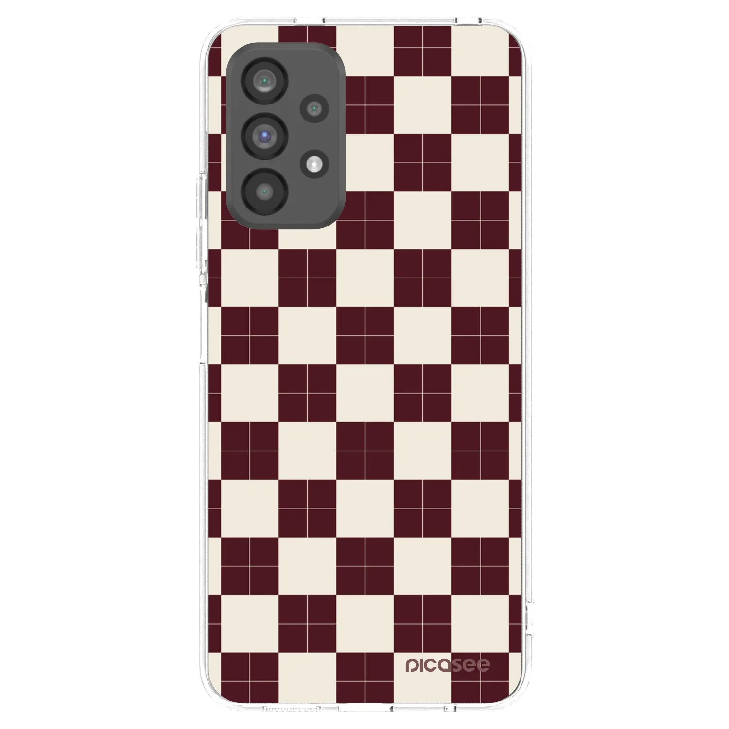 Picasee silikonski prozorni ovitek za Samsung Galaxy A73 5G - Checked Away