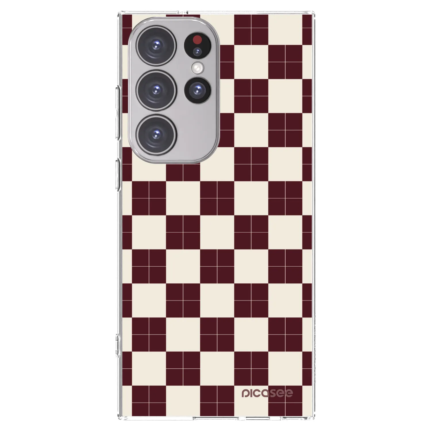 Picasee silikonski prozorni ovitek za Samsung Galaxy S23 Ultra 5G - Checked Away