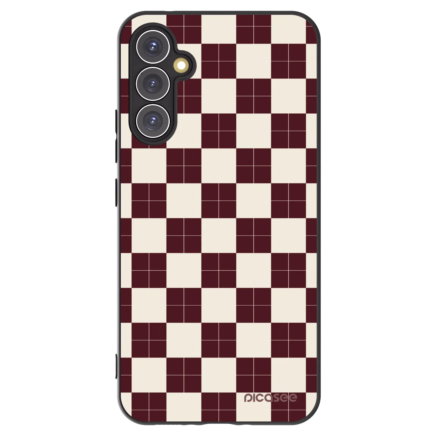 Picasee silikonski črni ovitek za Samsung Galaxy A34 5G A346B - Checked Away