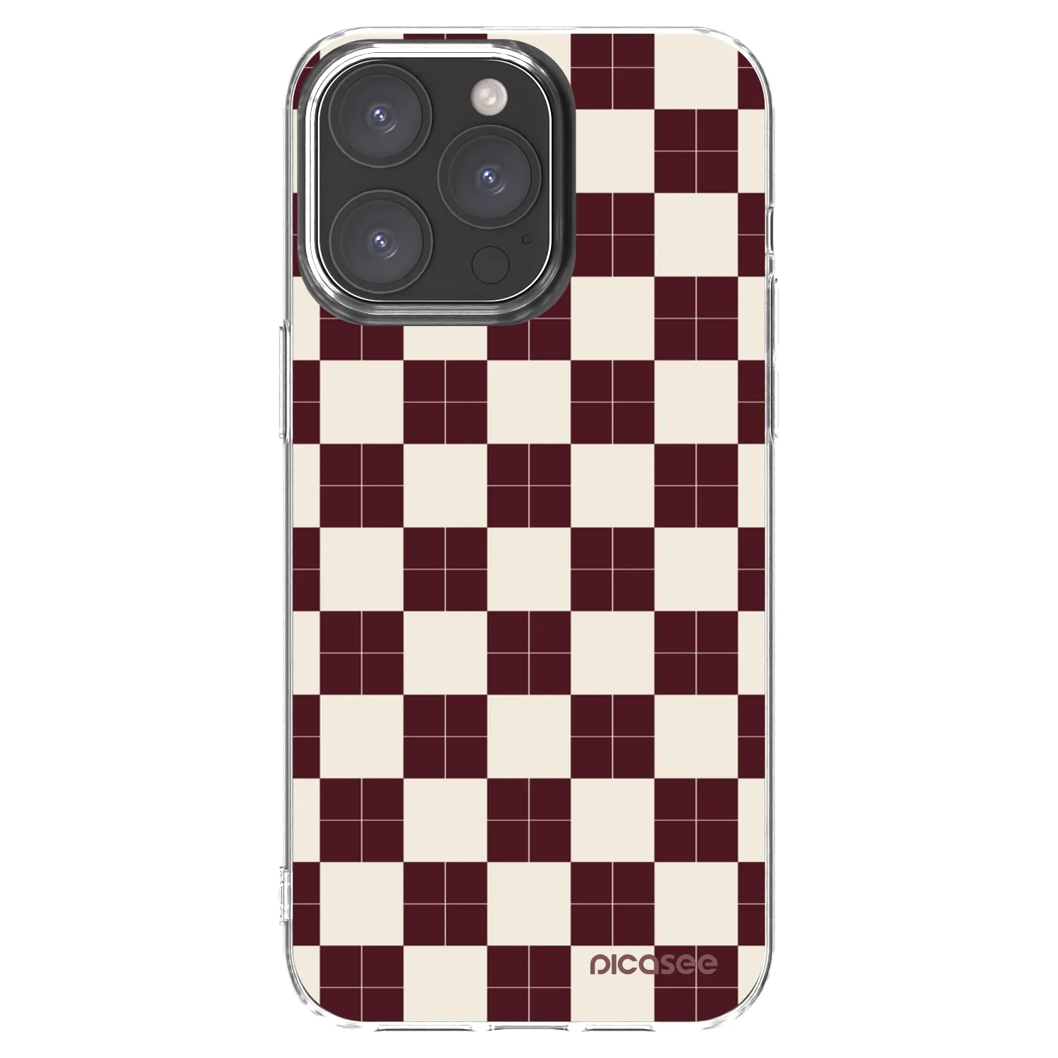 Picasee silikonski prozorni ovitek za Apple iPhone 15 Pro Max - Checked Away