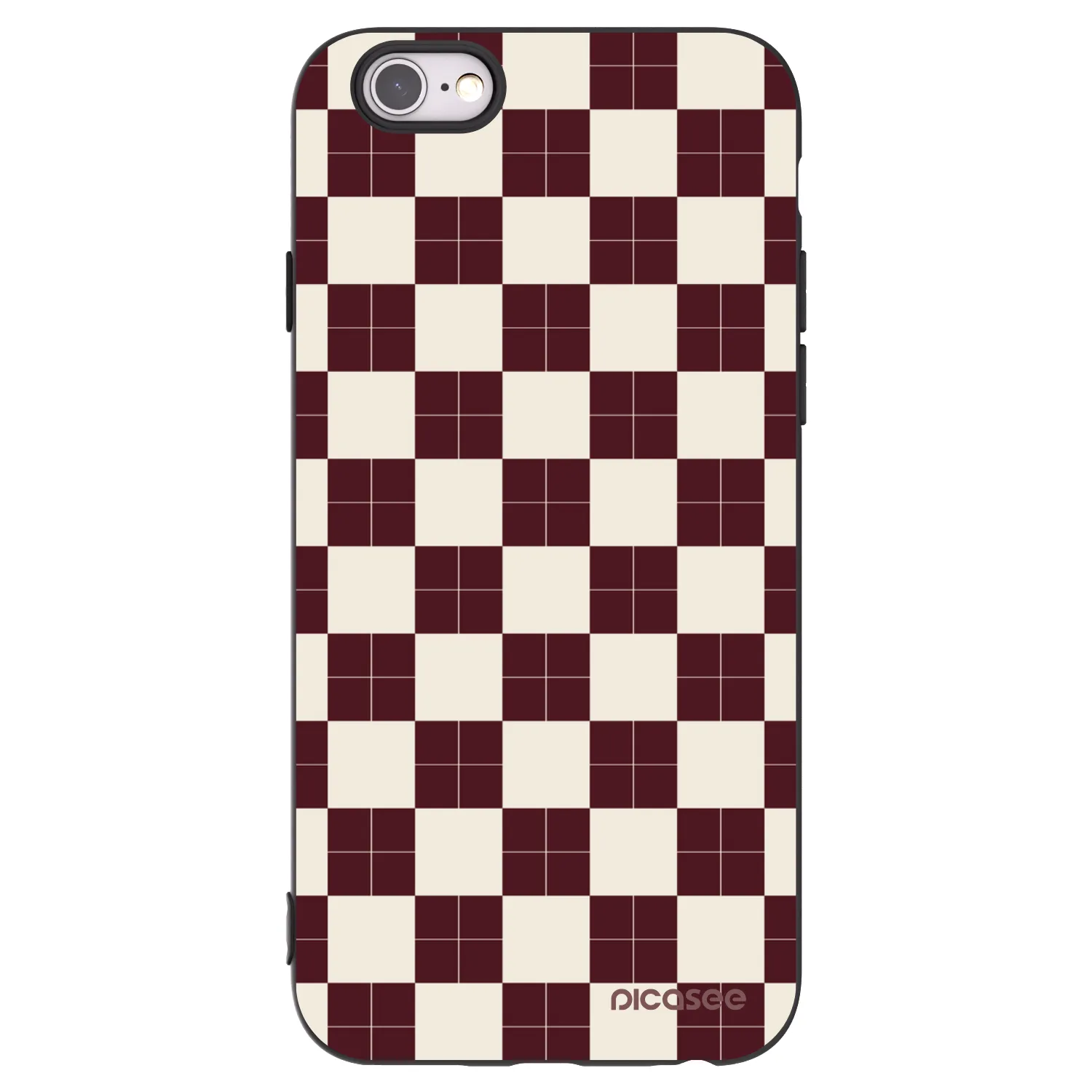 Picasee silikonski črni ovitek za Apple iPhone 6/6S - Checked Away