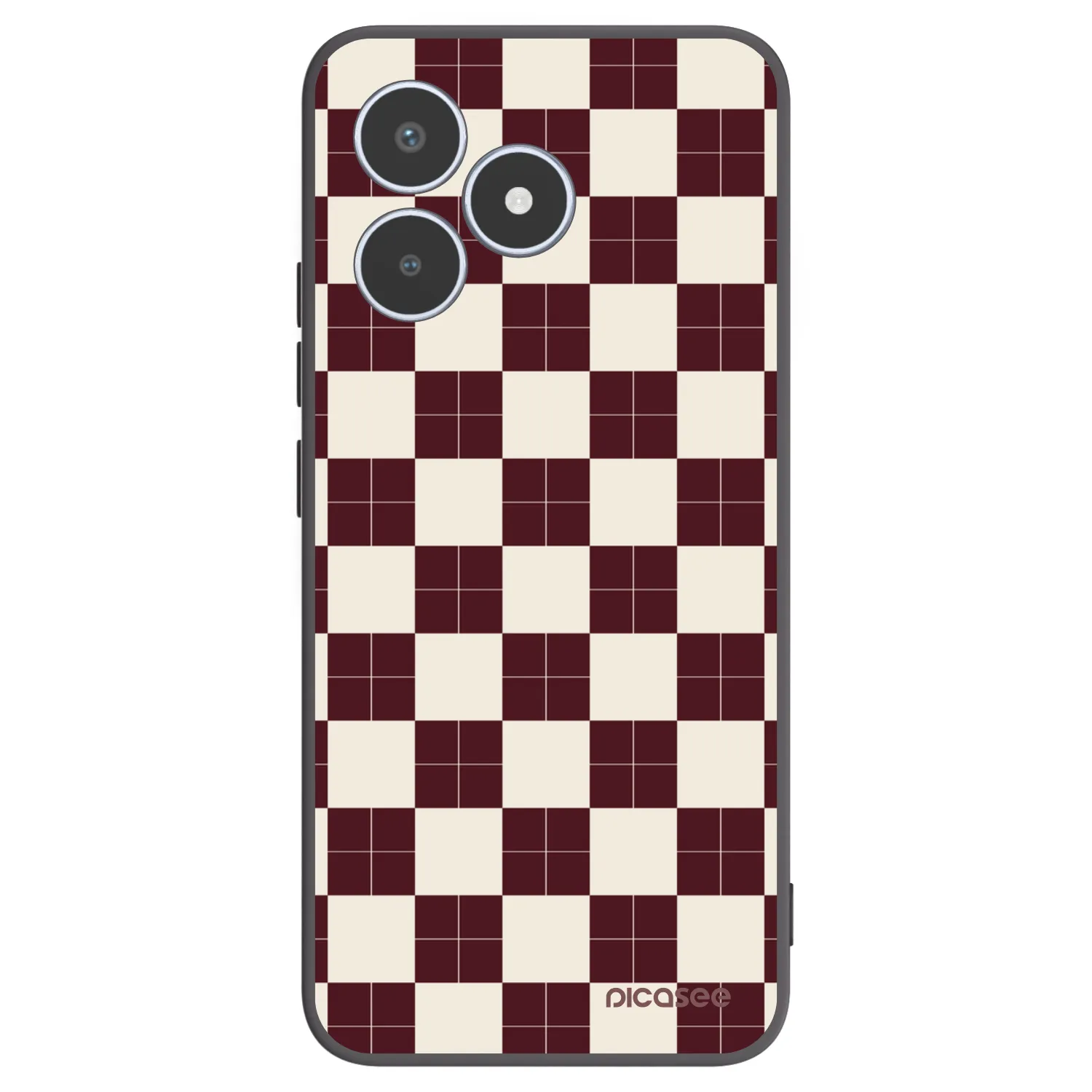 Picasee silikonski črni ovitek za Realme C53 - Checked Away