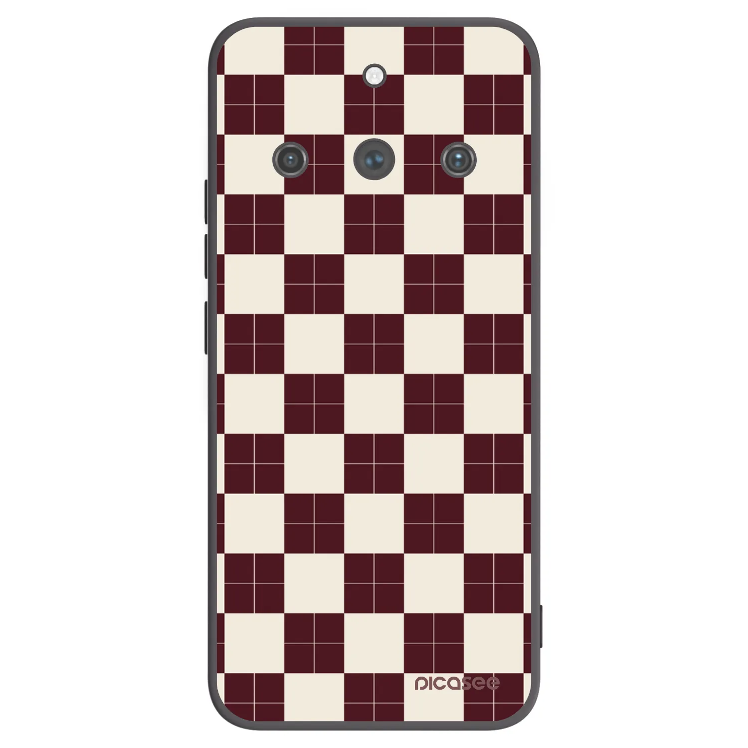 Picasee silikonski črni ovitek za Realme 11 Pro+ - Checked Away