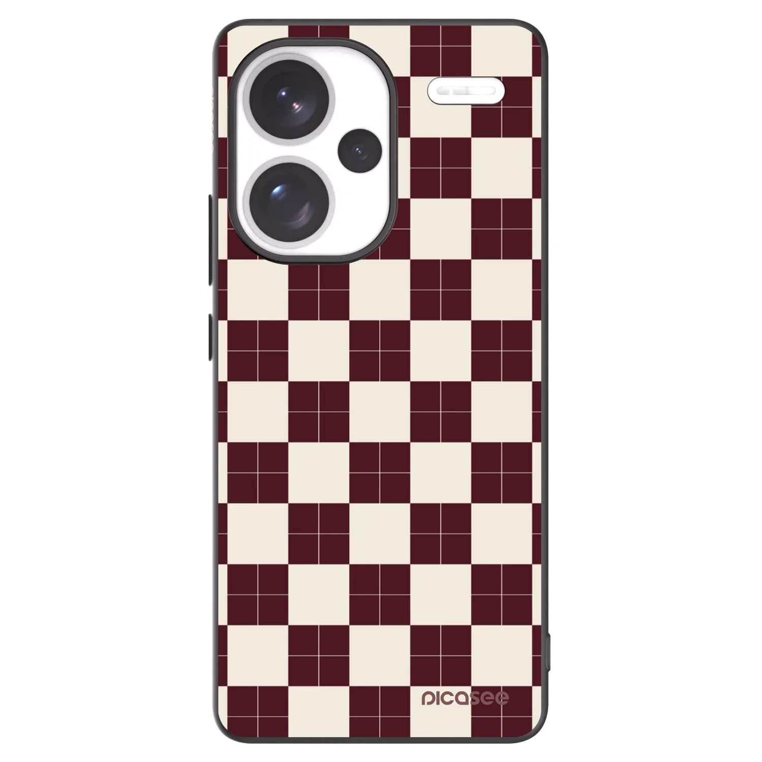Picasee silikonski črni ovitek za Xiaomi Redmi Note 13 Pro+ 5G - Checked Away