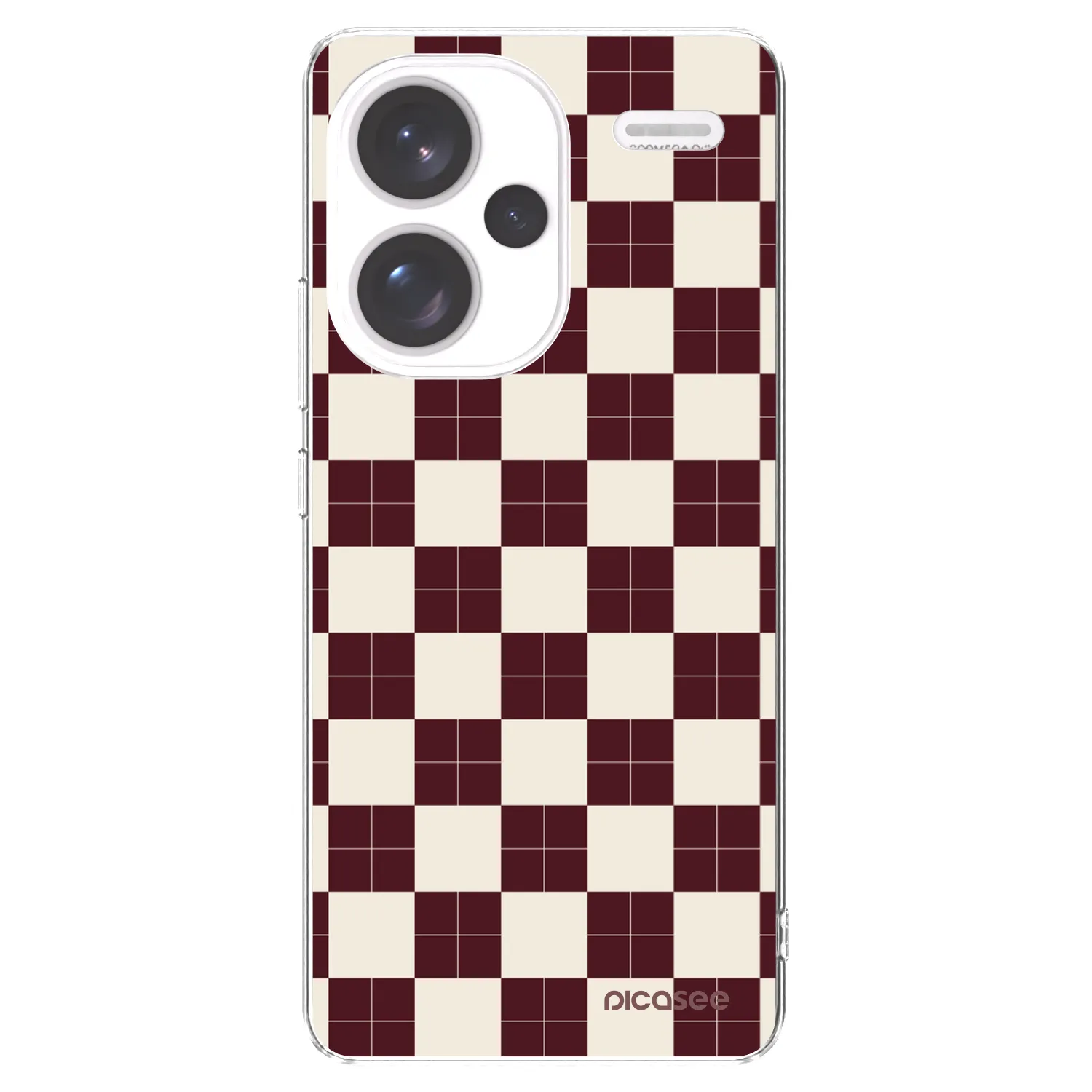 Picasee silikonski prozorni ovitek za Xiaomi Redmi Note 13 Pro+ 5G - Checked Away