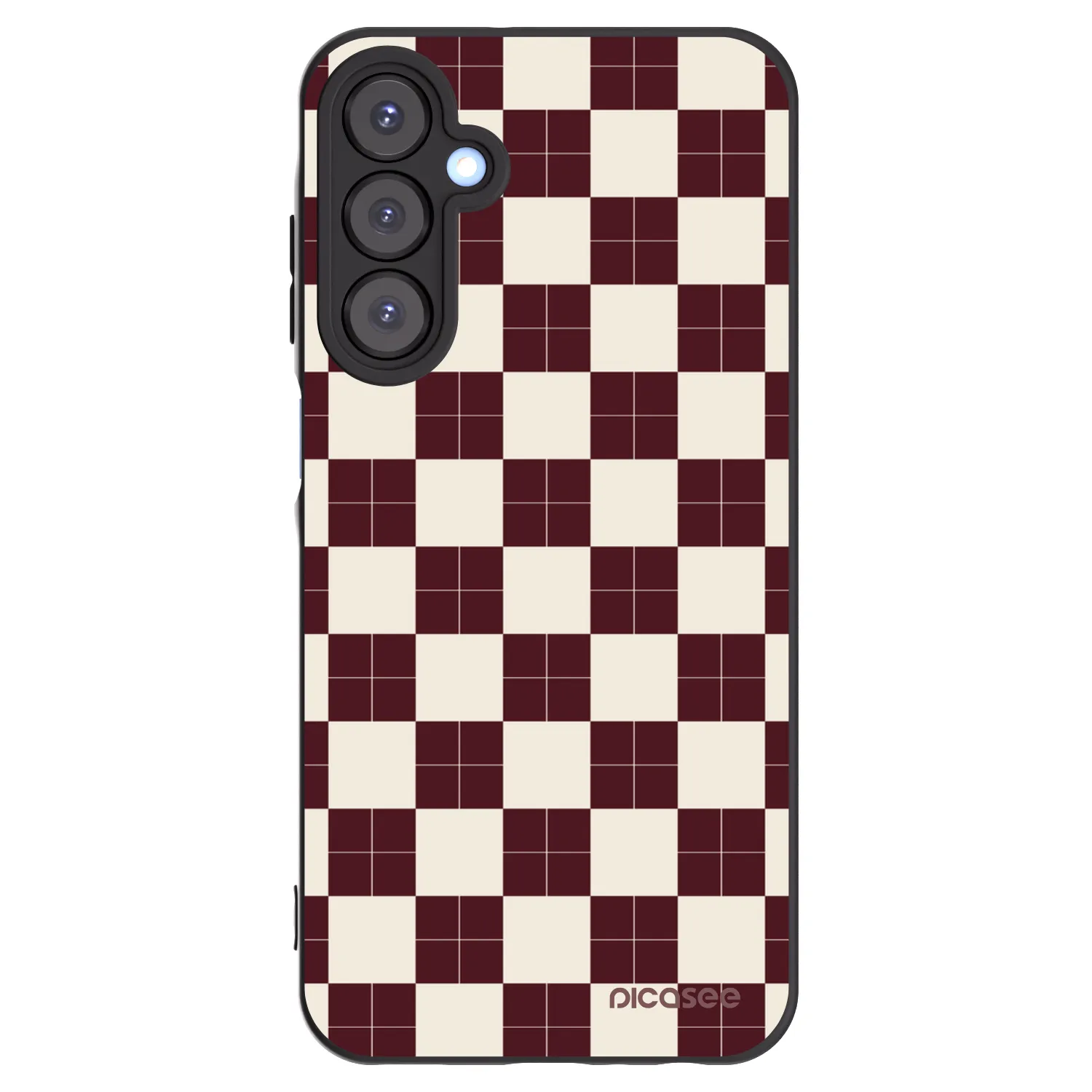 Picasee silikonski črni ovitek za Samsung Galaxy A25 A256B 5G - Checked Away