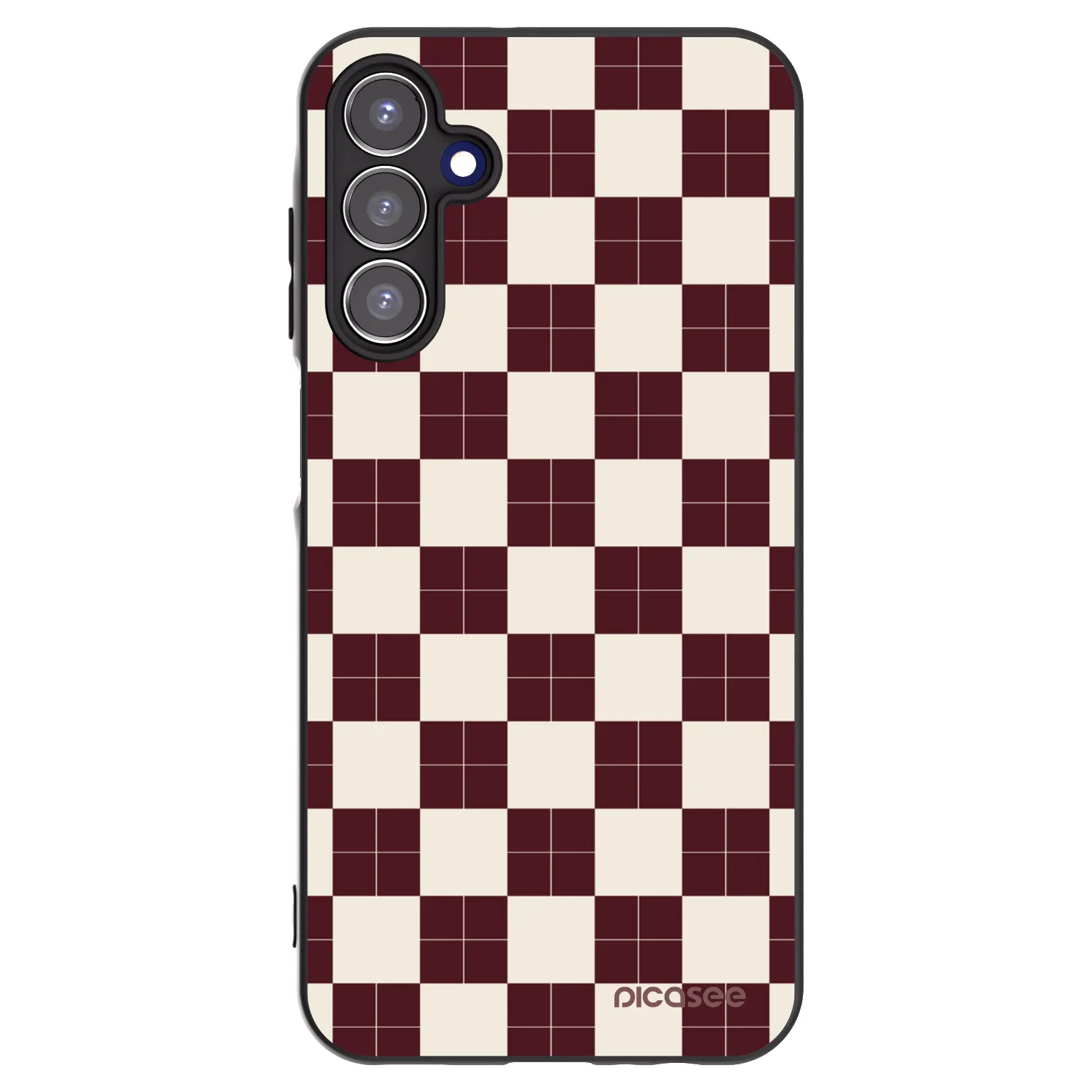 Picasee silikonski črni ovitek za Samsung Galaxy A15 A155F 4G - Checked Away