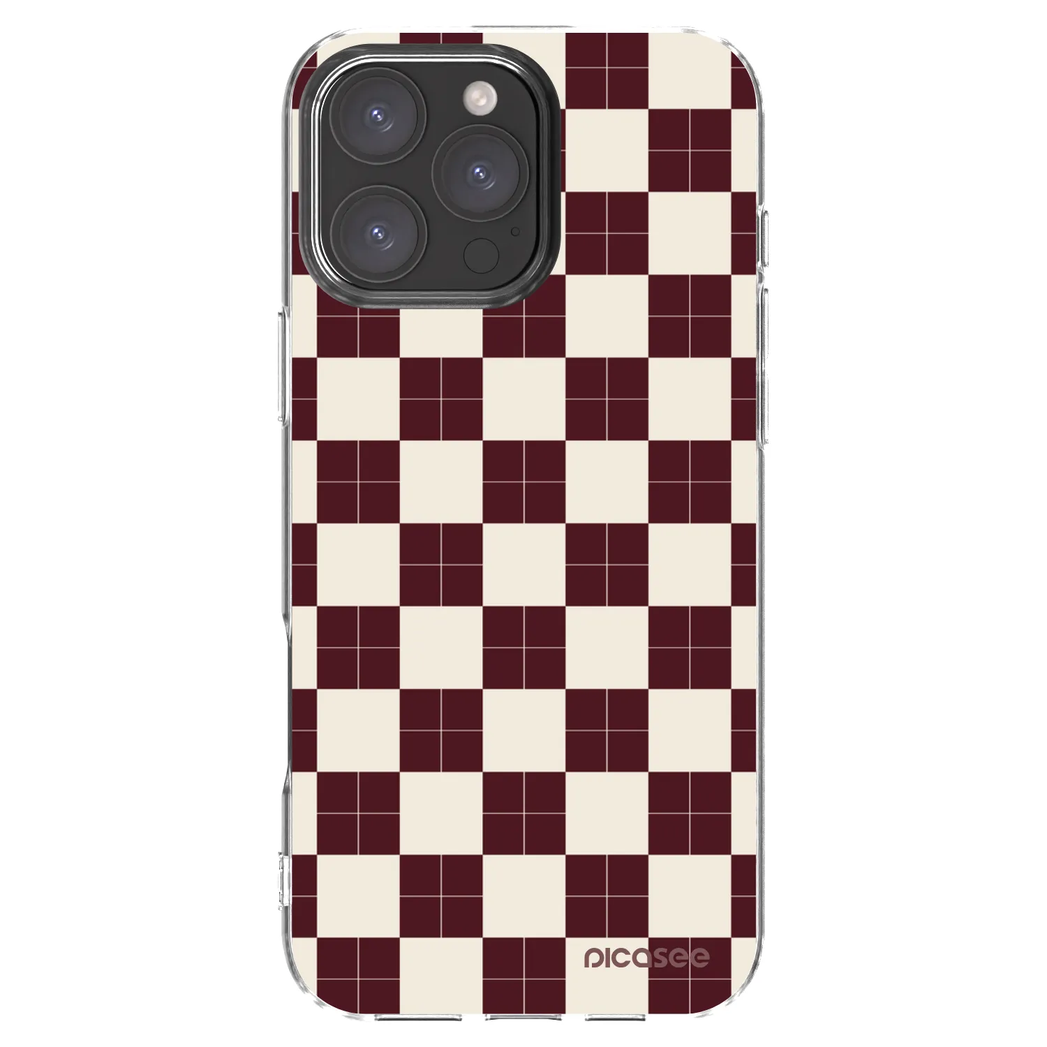 Picasee silikonski prozorni ovitek za Apple iPhone 16 Pro Max - Checked Away
