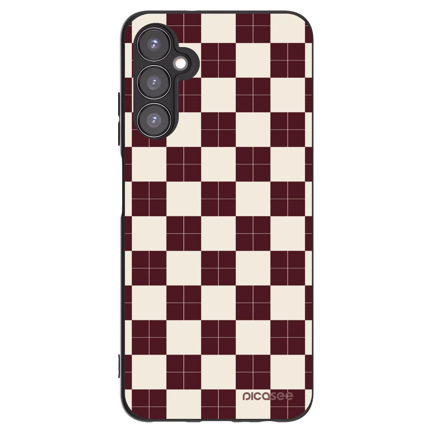 Picasee silikonski črni ovitek za Samsung Galaxy A05s A057G - Checked Away