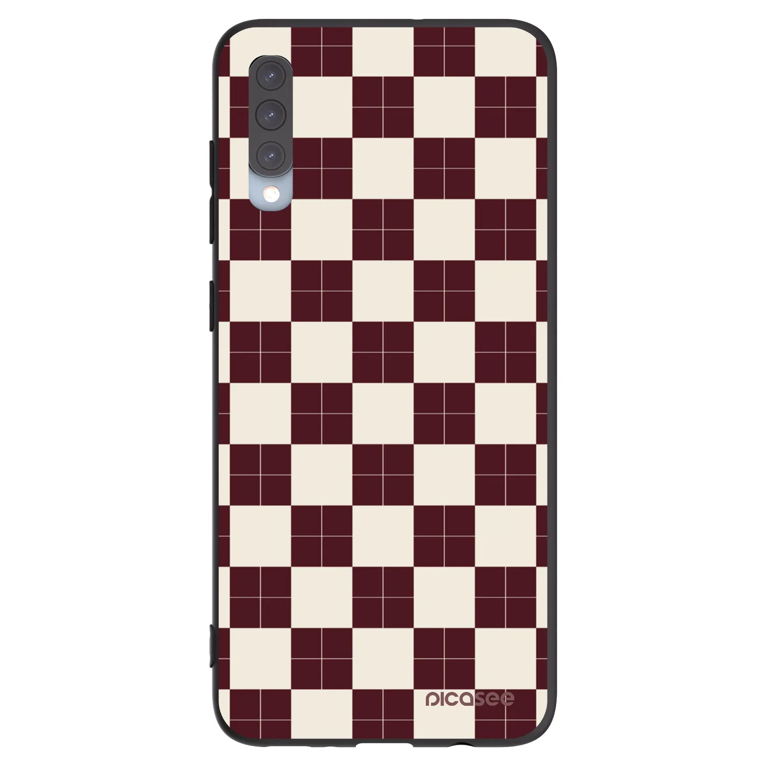 Picasee silikonski črni ovitek za Samsung Galaxy A70 A705F - Checked Away