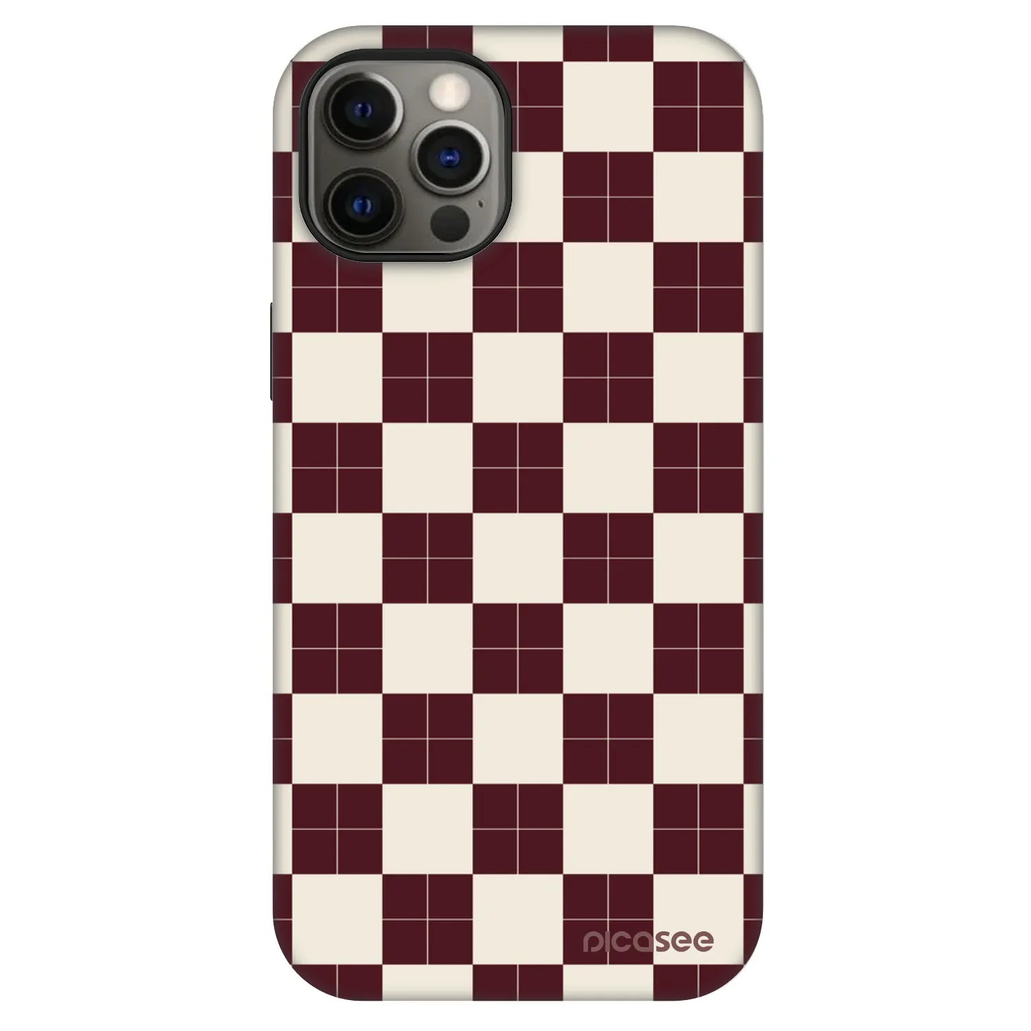 Picasee Fashion Case MagSafe za Apple iPhone 12 Pro - Checked Away