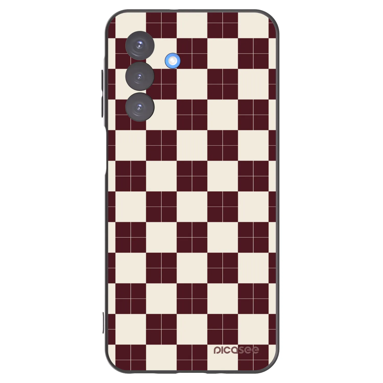 Picasee silikonski črni ovitek za Samsung Galaxy A17 5G - Checked Away