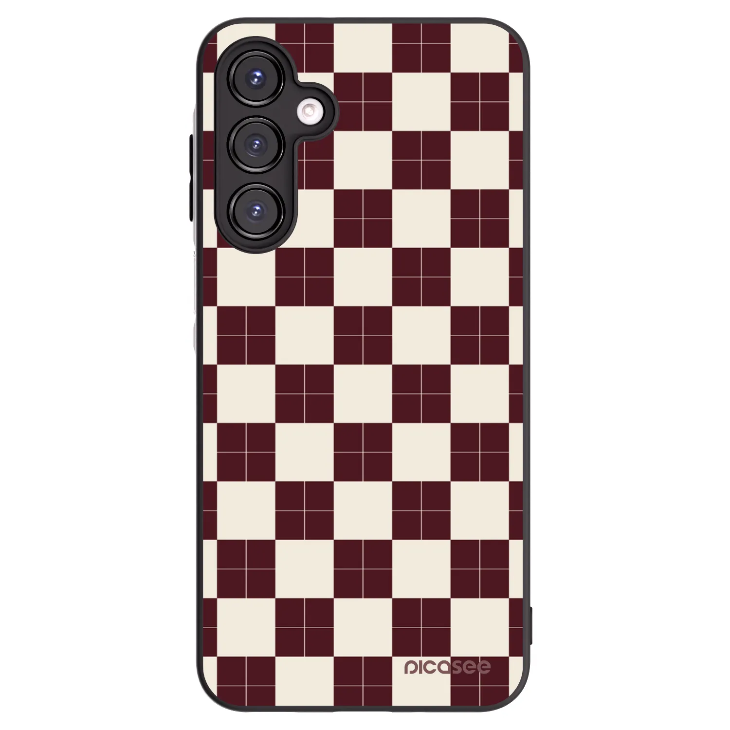 Picasee silikonski črni ovitek za Samsung Galaxy A16 4G - Checked Away