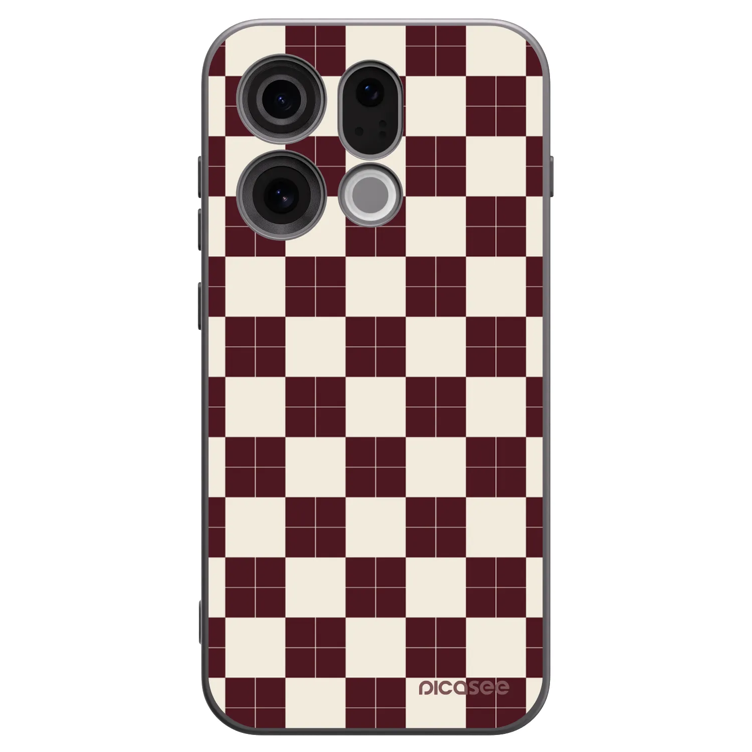 Picasee silikonski črni ovitek za OPPO Find X9 - Checked Away