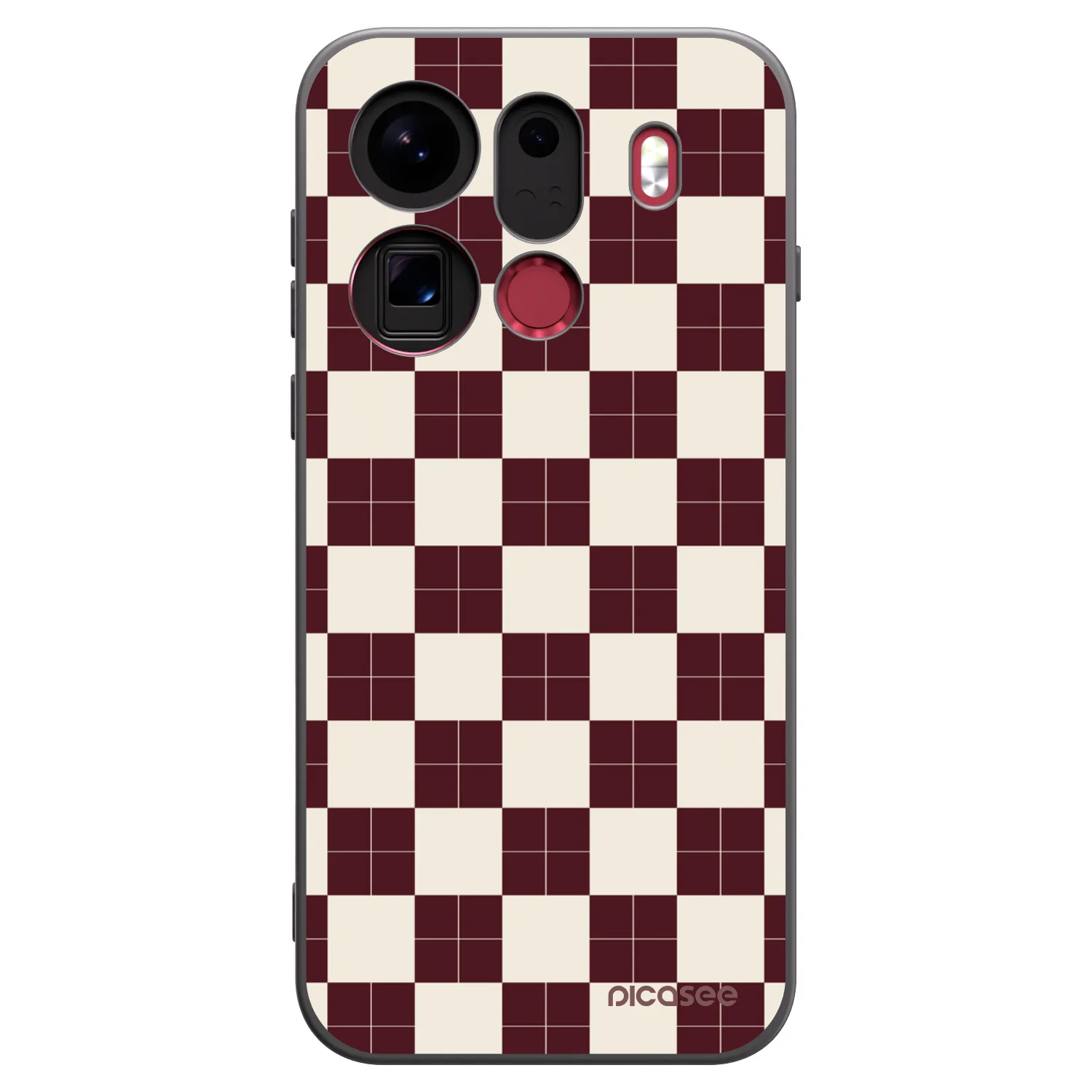 Picasee silikonski črni ovitek za OPPO Find X9 Pro - Checked Away