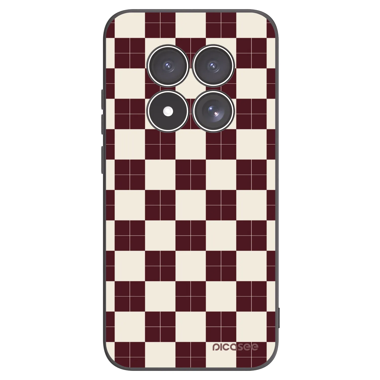 Picasee silikonski črni ovitek za Xiaomi Redmi Note 15 Pro 5G - Checked Away