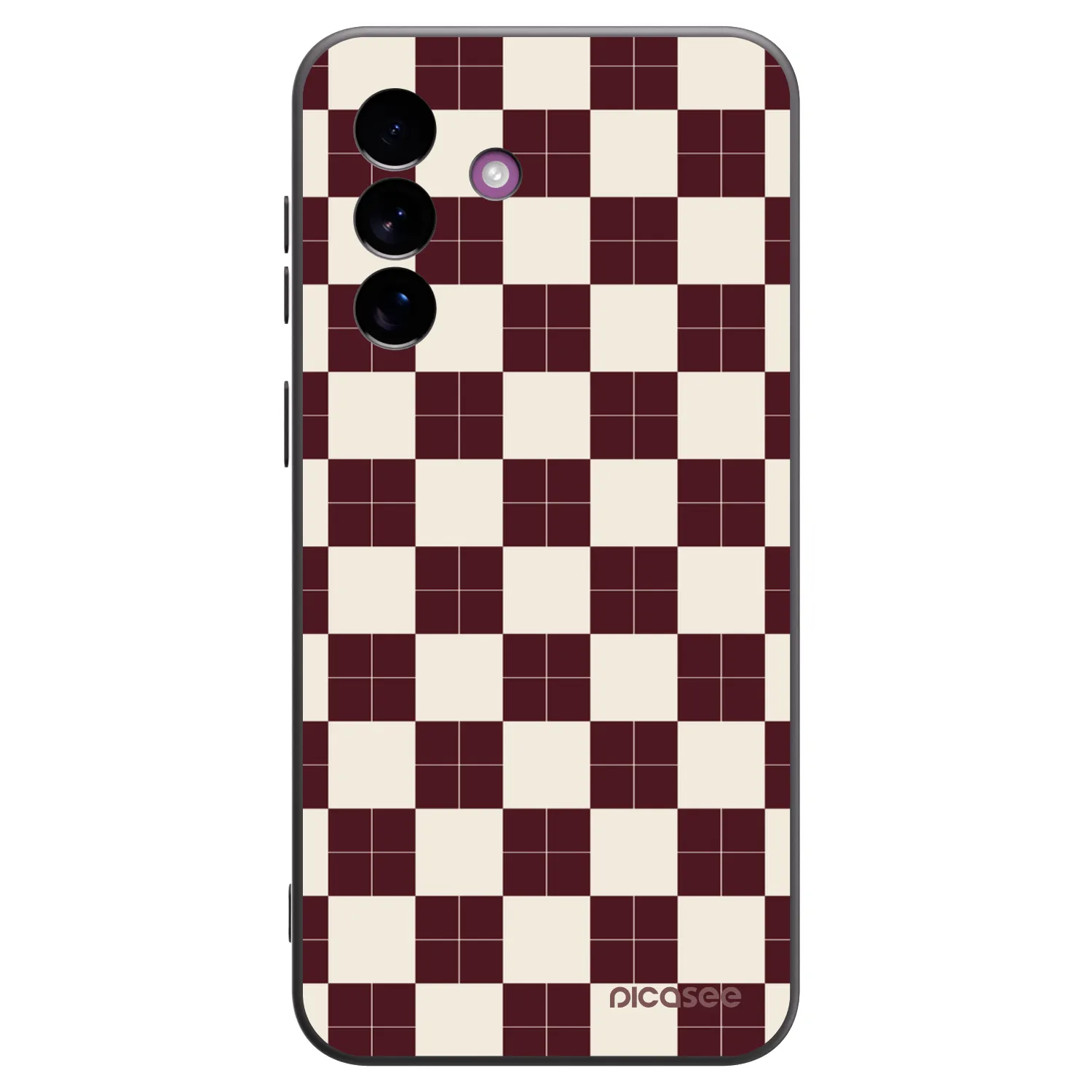 Picasee silikonski črni ovitek za Samsung Galaxy A37 - Checked Away
