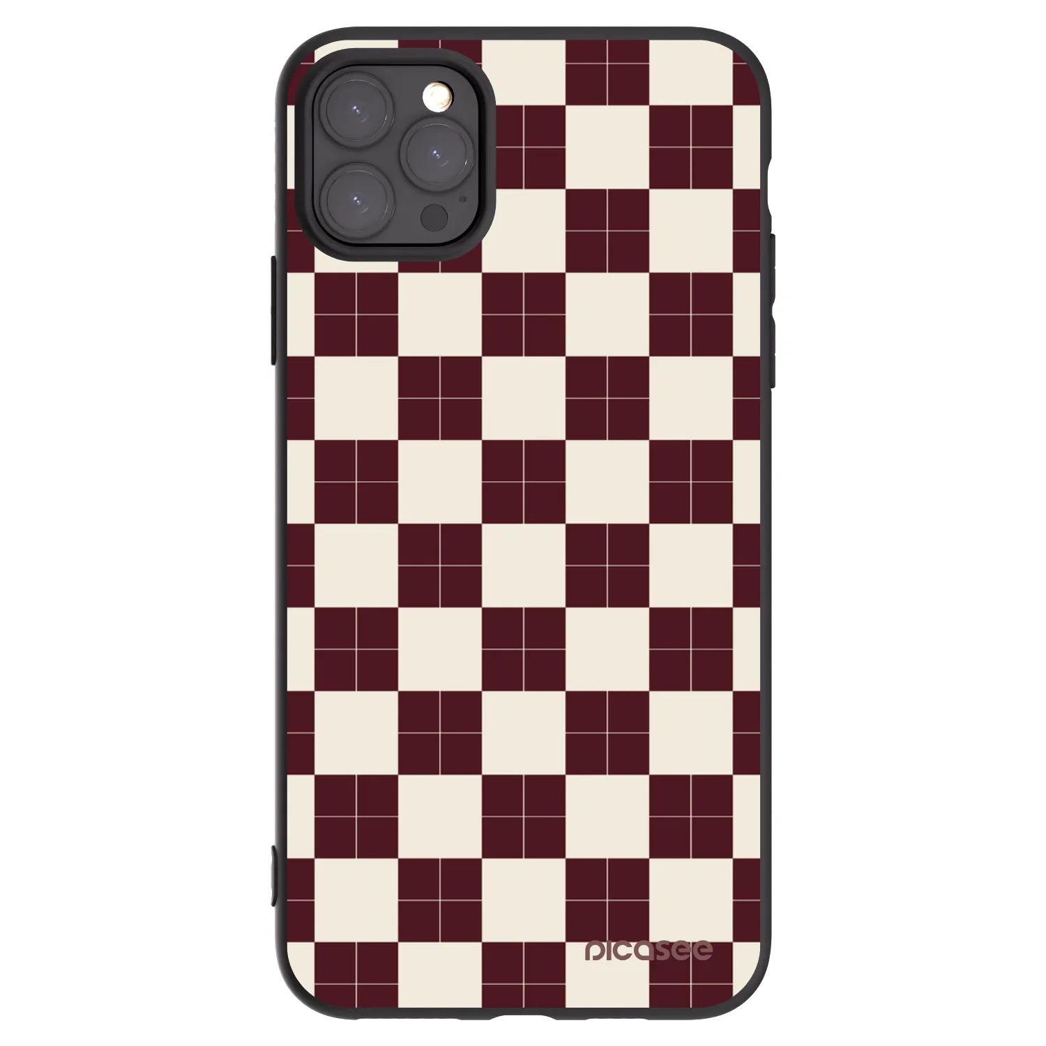 Picasee silikonski črni ovitek za Apple iPhone 11 Pro Max - Checked Away