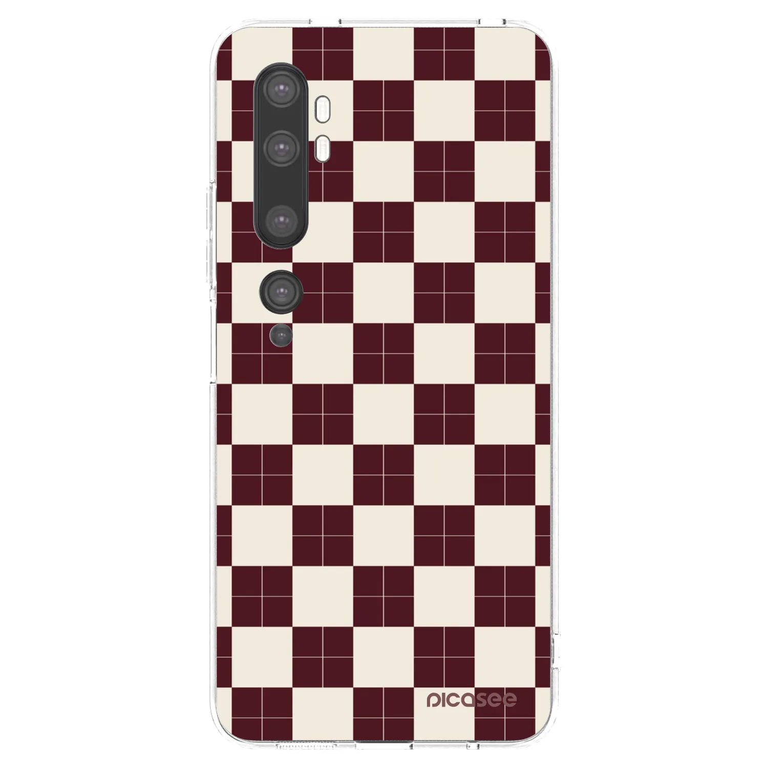 Picasee silikonski prozorni ovitek za Xiaomi Mi Note 10 (Pro) - Checked Away