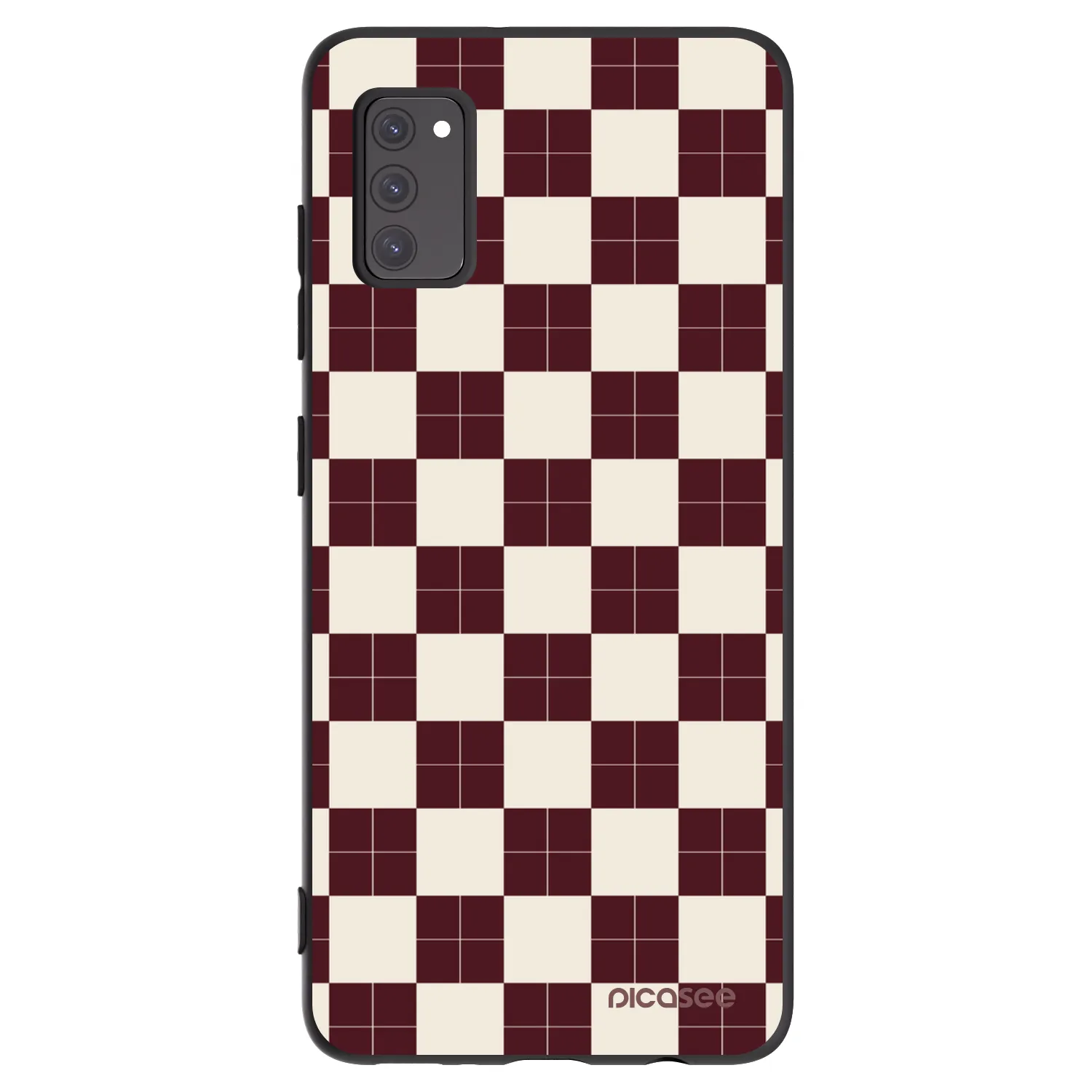 Picasee silikonski črni ovitek za Samsung Galaxy A41 A415F - Checked Away