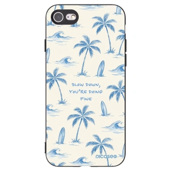 Picasee silikonski črni ovitek za Apple iPhone 8 - Slow Tide
