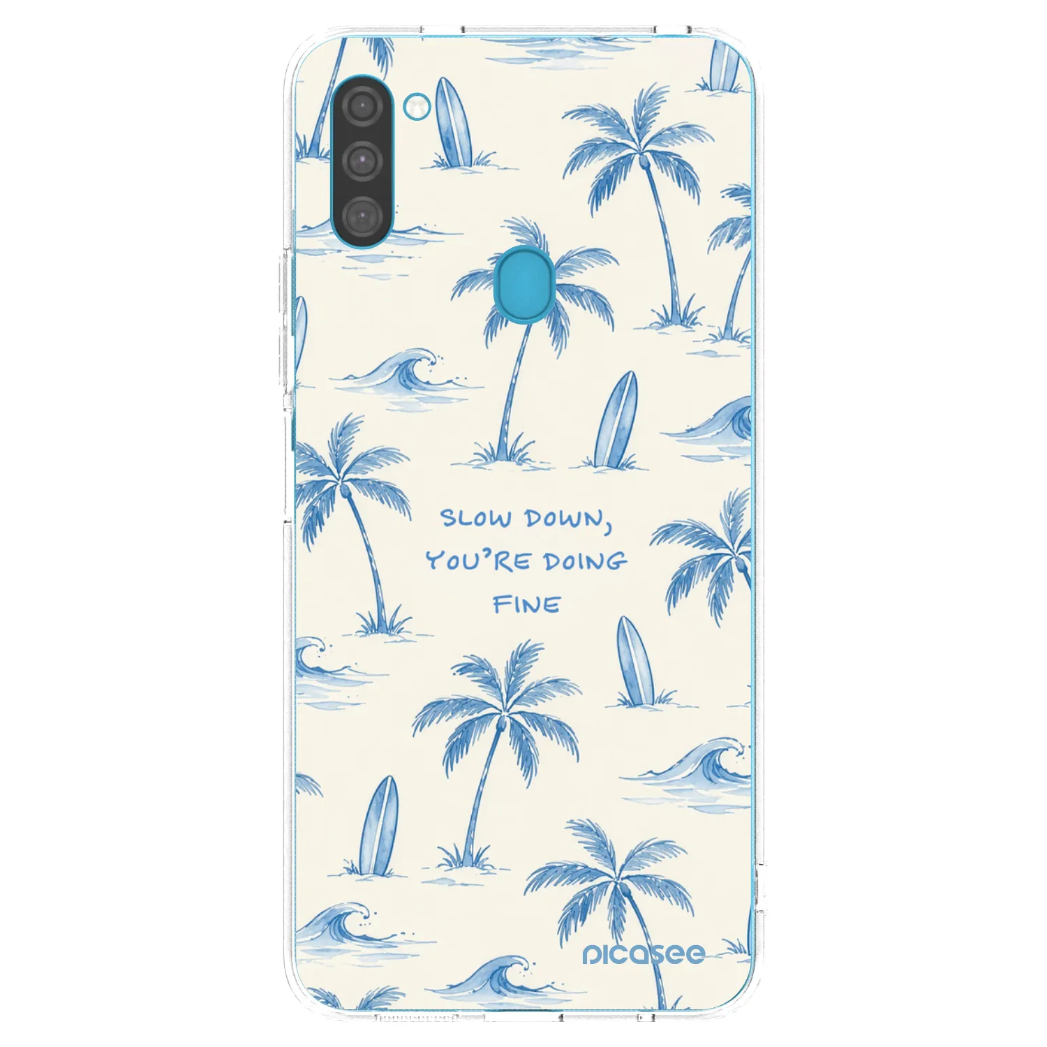 Picasee silikonski prozorni ovitek za Samsung Galaxy M11 - Slow Tide
