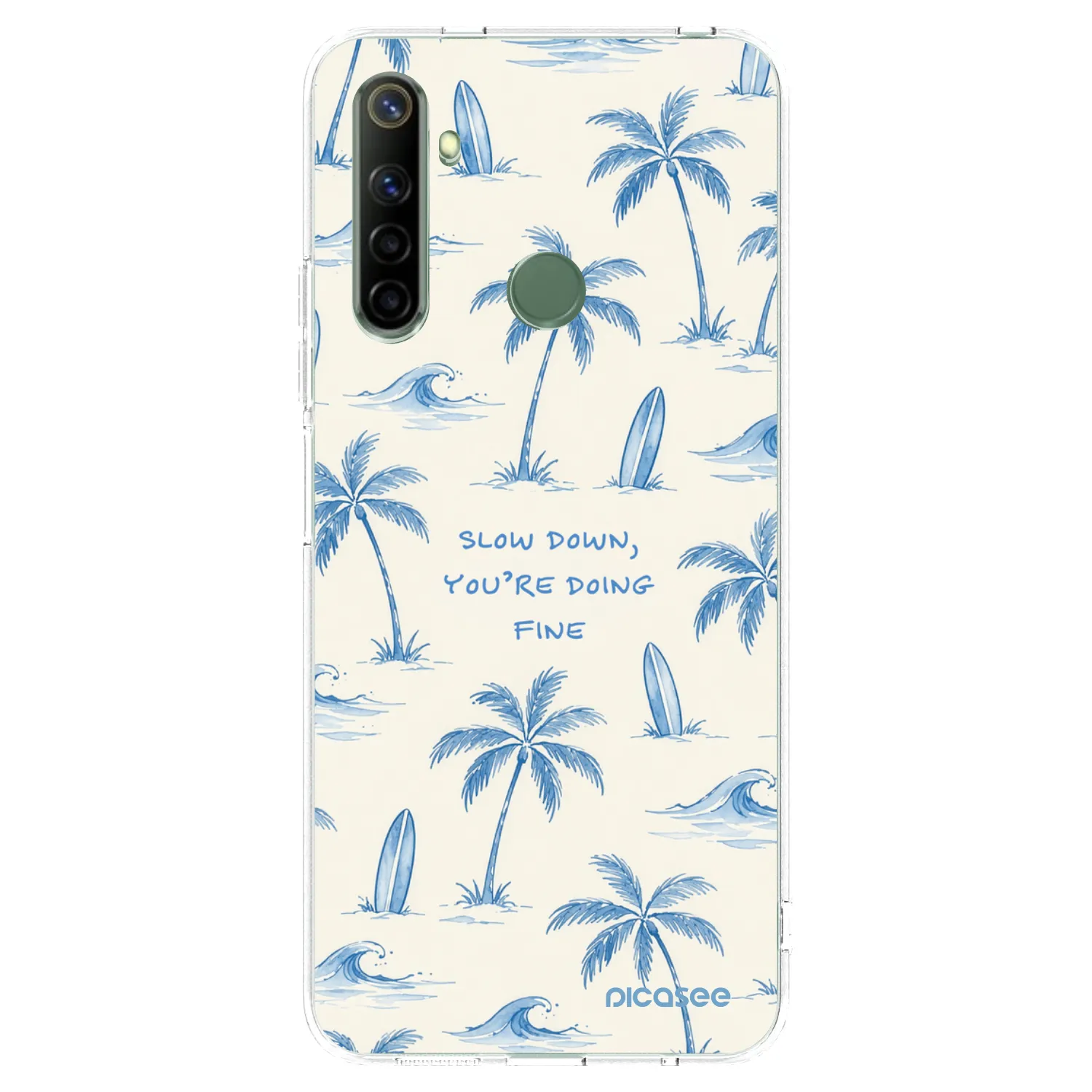 Picasee silikonski prozorni ovitek za Realme 6i - Slow Tide