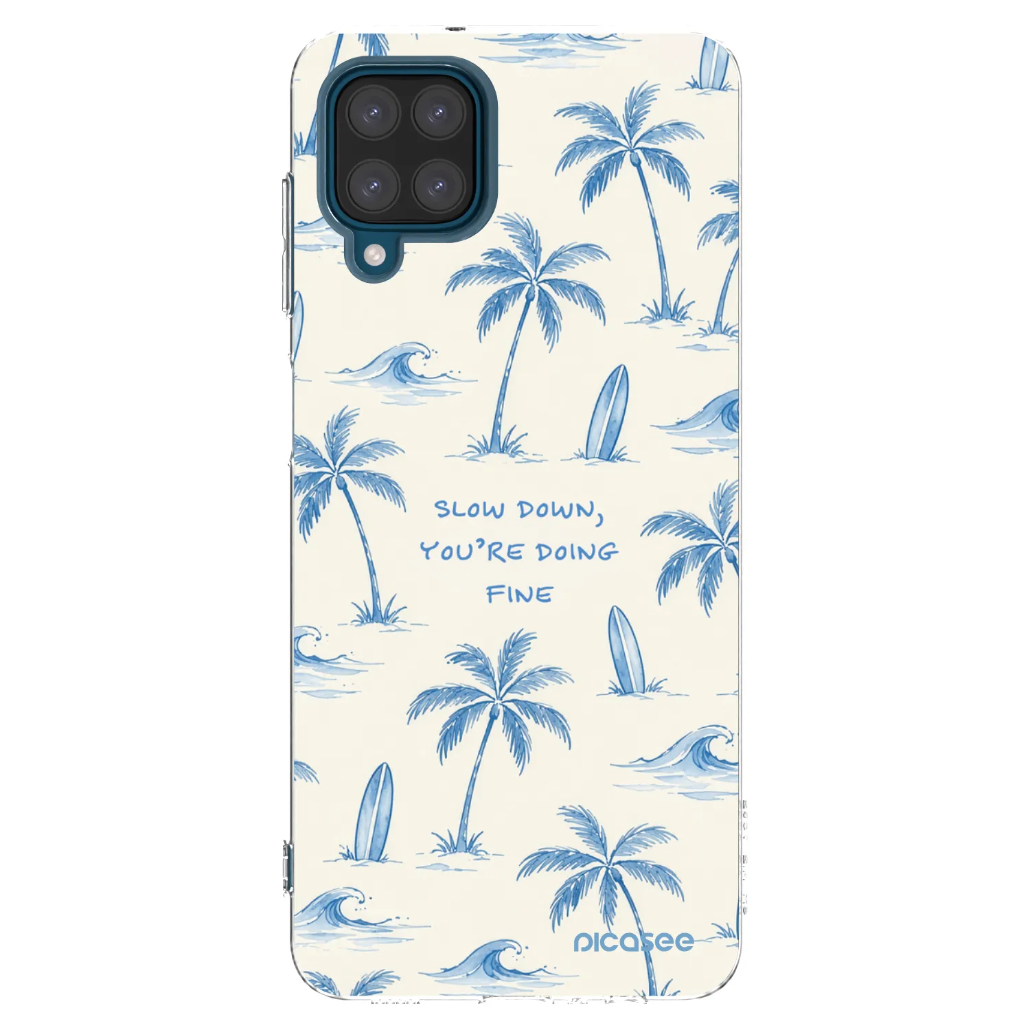 Picasee silikonski prozorni ovitek za Samsung Galaxy A12 A125F - Slow Tide