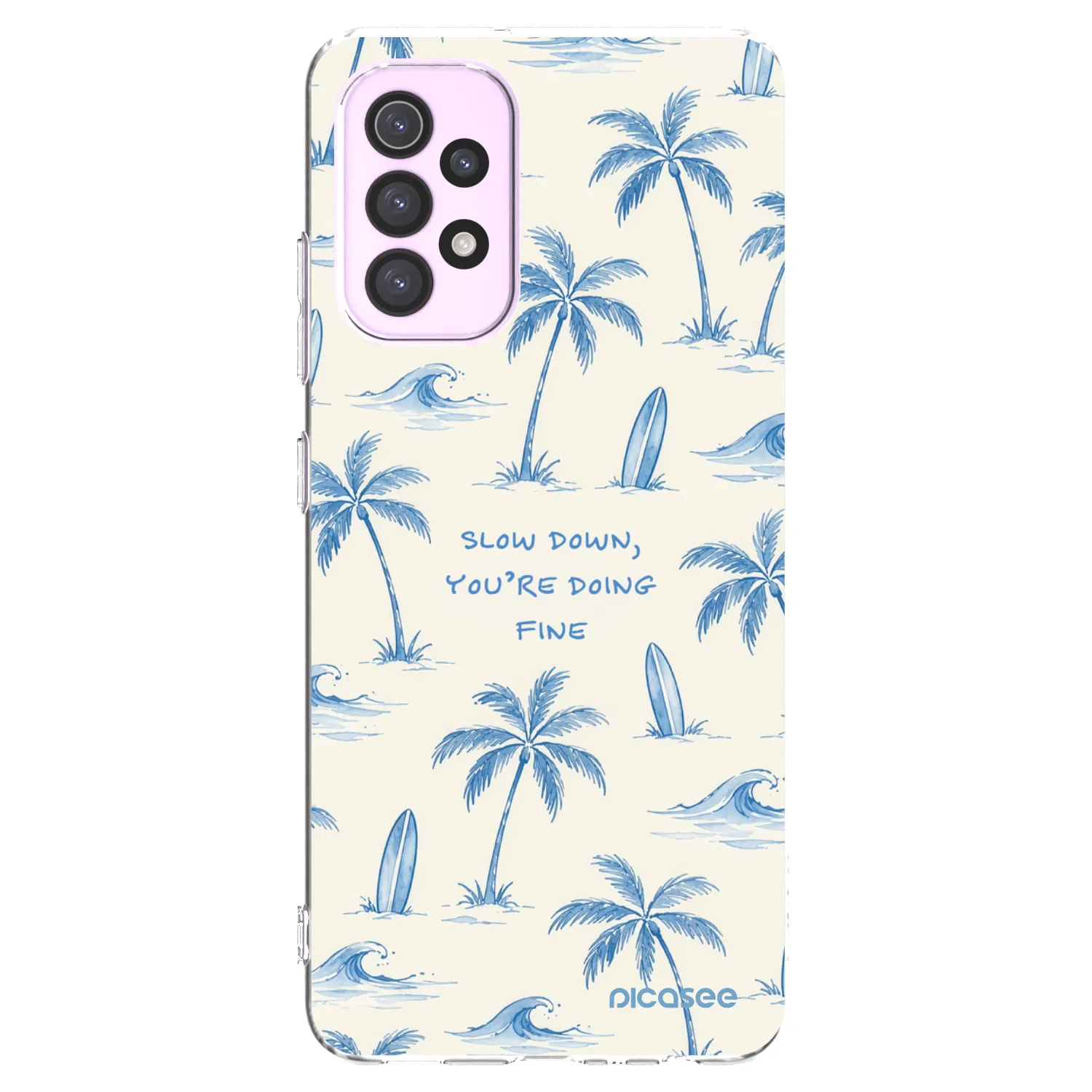 Picasee silikonski prozorni ovitek za Samsung Galaxy A32 5G A326B - Slow Tide