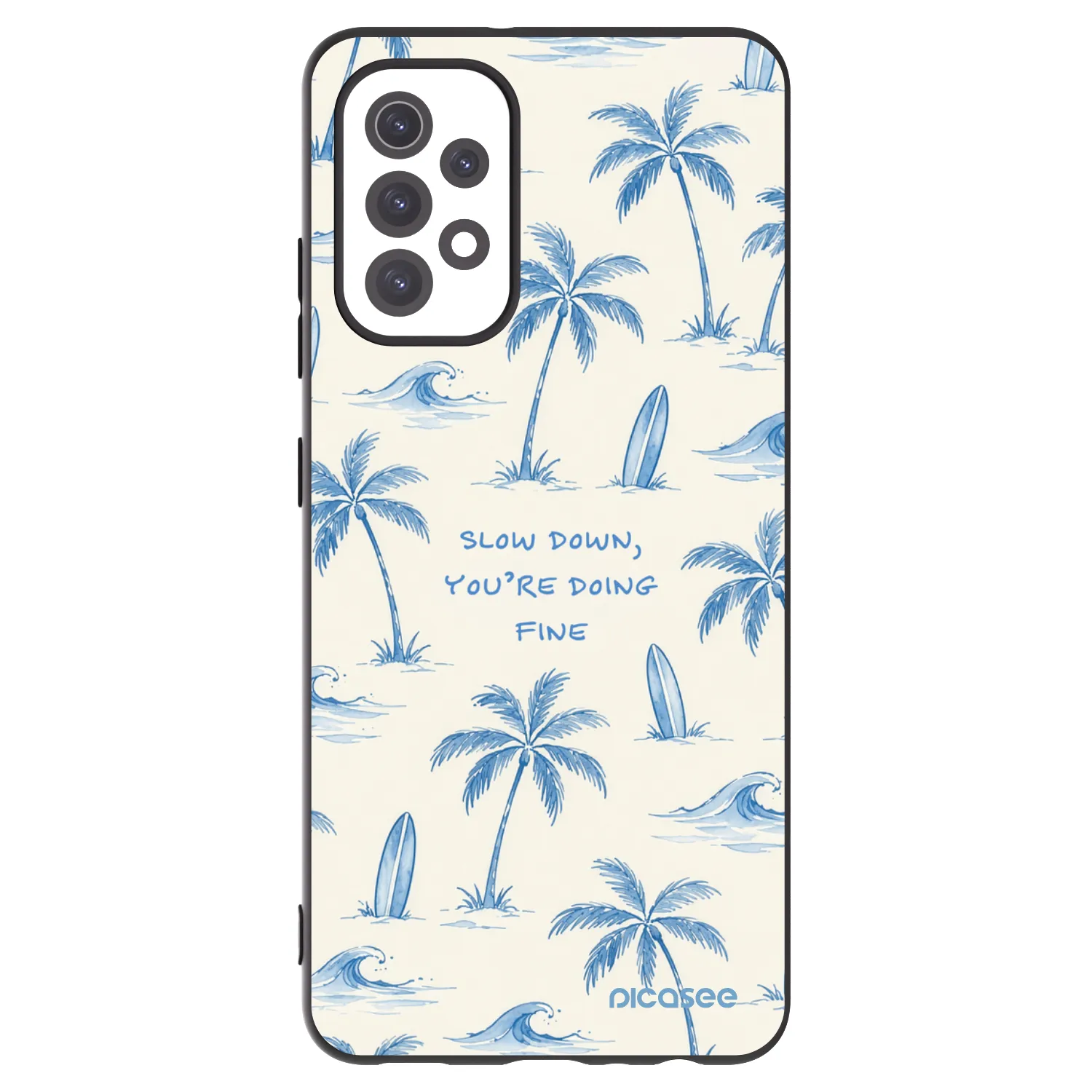 Picasee silikonski črni ovitek za Samsung Galaxy A32 5G A326B - Slow Tide