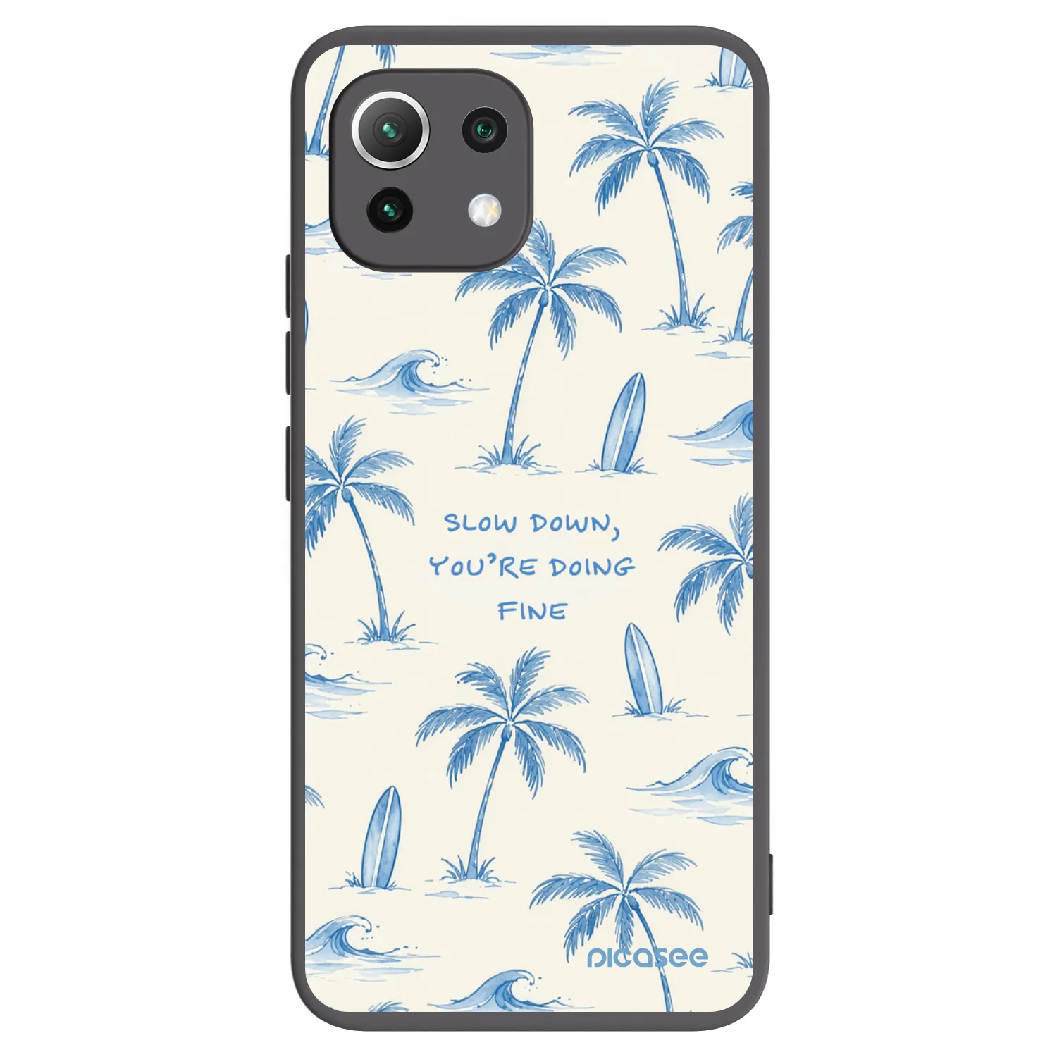 Picasee silikonski črni ovitek za Xiaomi Mi 11 Lite - Slow Tide