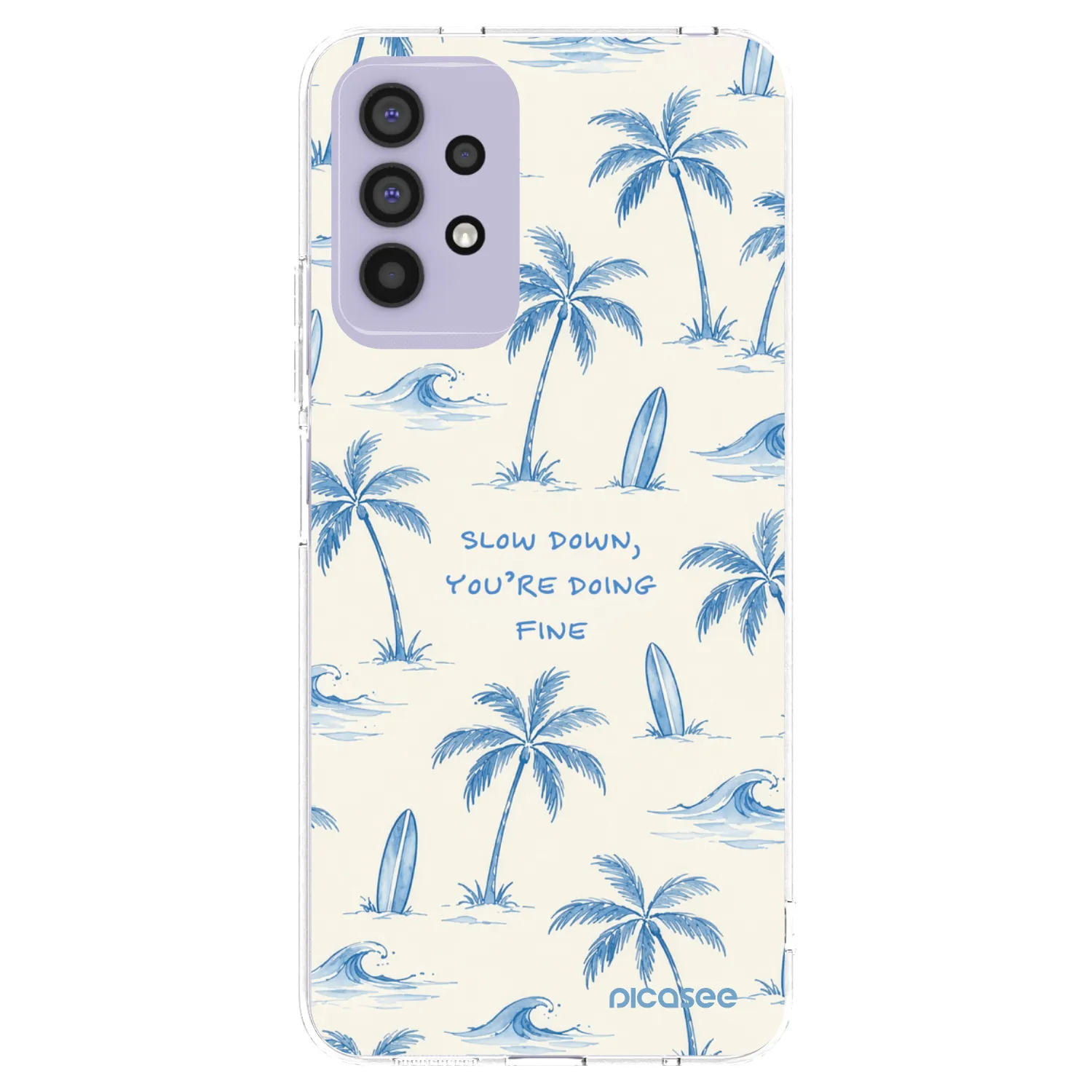 Picasee silikonski prozorni ovitek za Samsung Galaxy A32 4G SM-A325F - Slow Tide