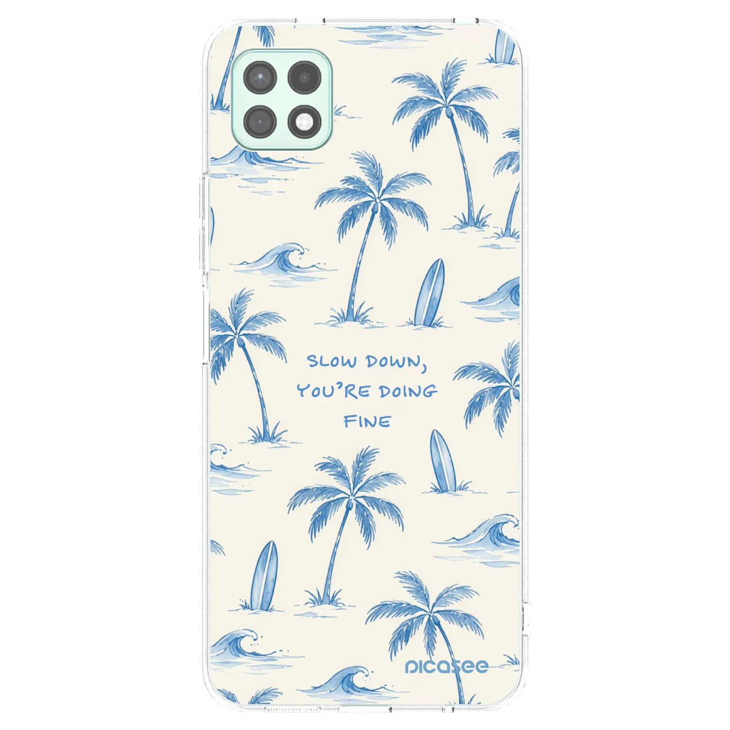 Picasee silikonski prozorni ovitek za Samsung Galaxy A22 A226B 5G - Slow Tide